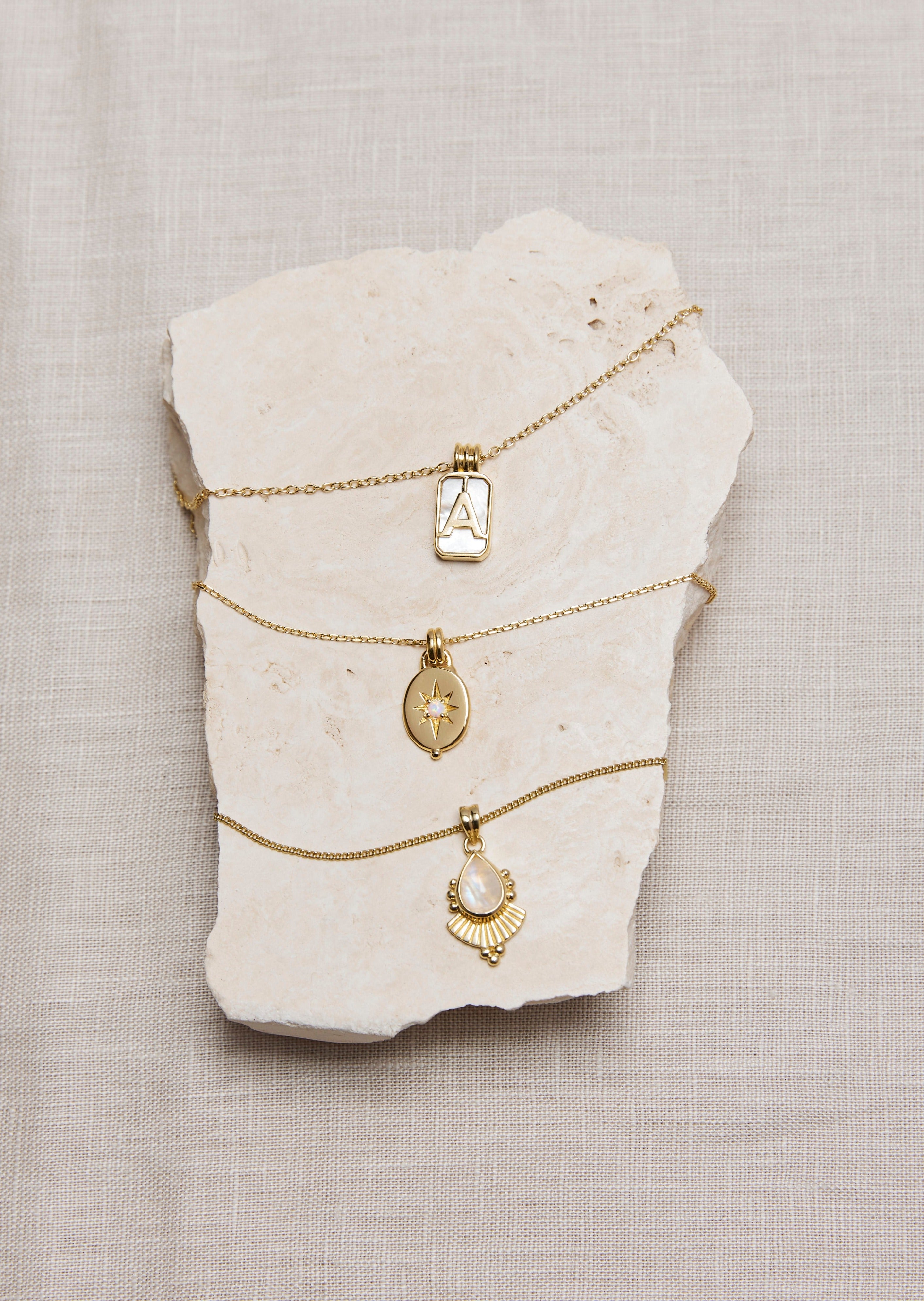 Alina Opal Gold Necklace
