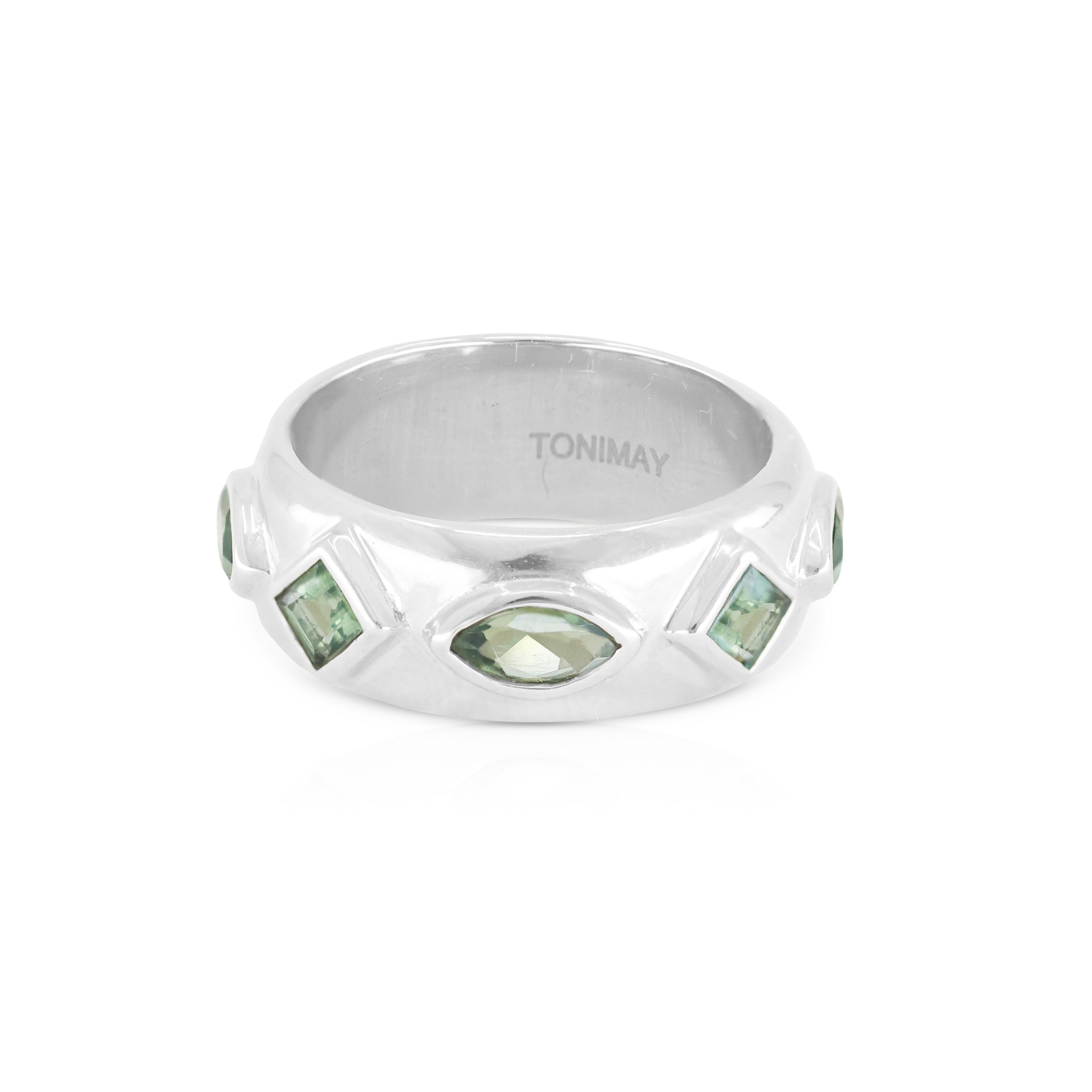 Coronet Apatite Silver Ring