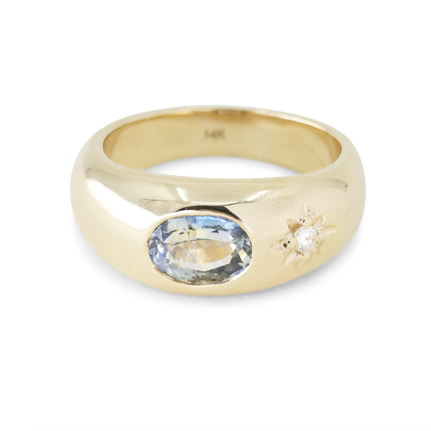 Aster 14K Yellow Gold Gypsy Band