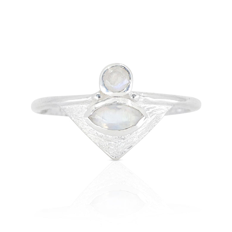 The Nile Moonstone Silver Ring