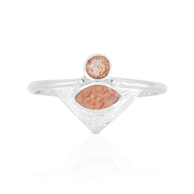 The Nile Sunstone Silver Ring