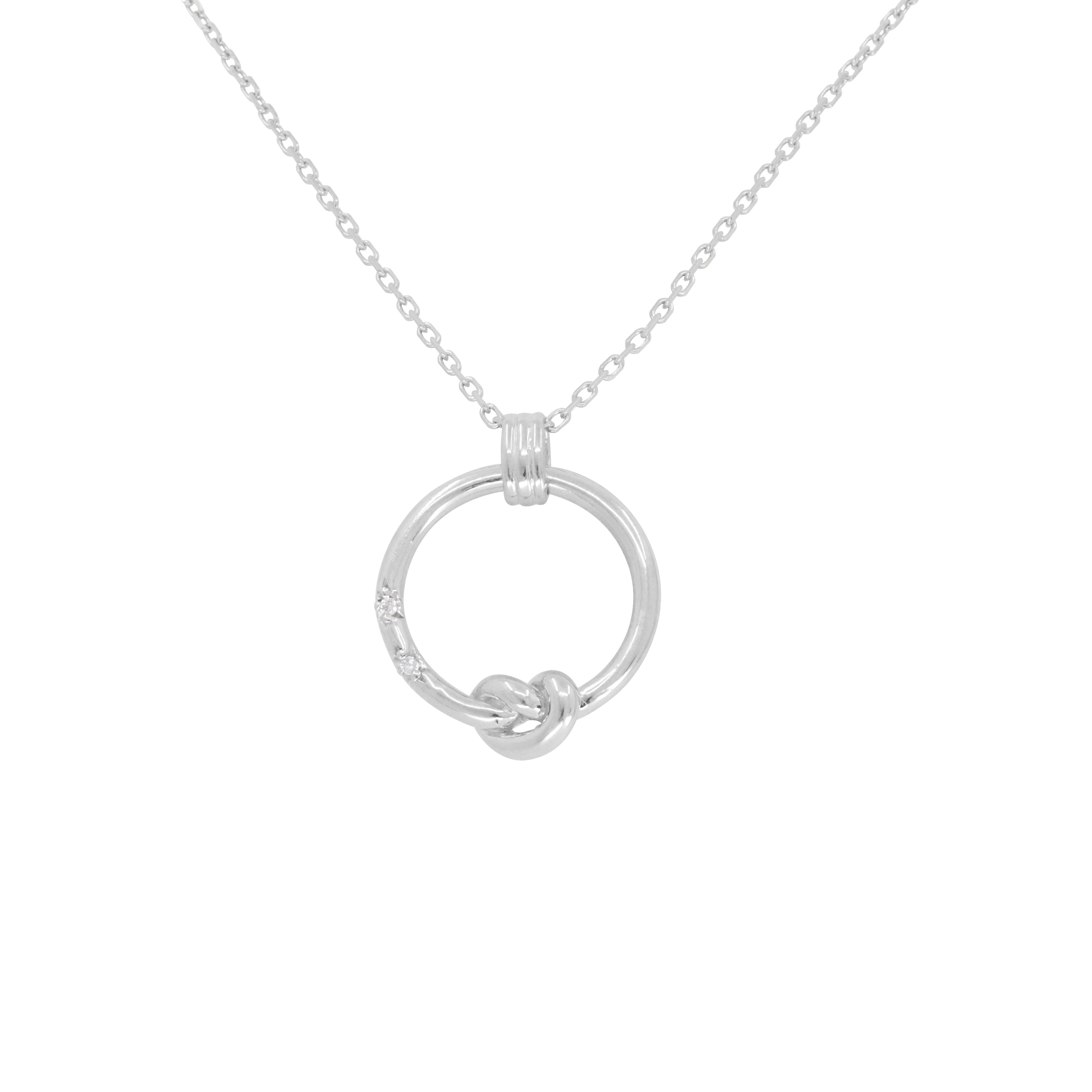 Forever Tied Silver Necklace
