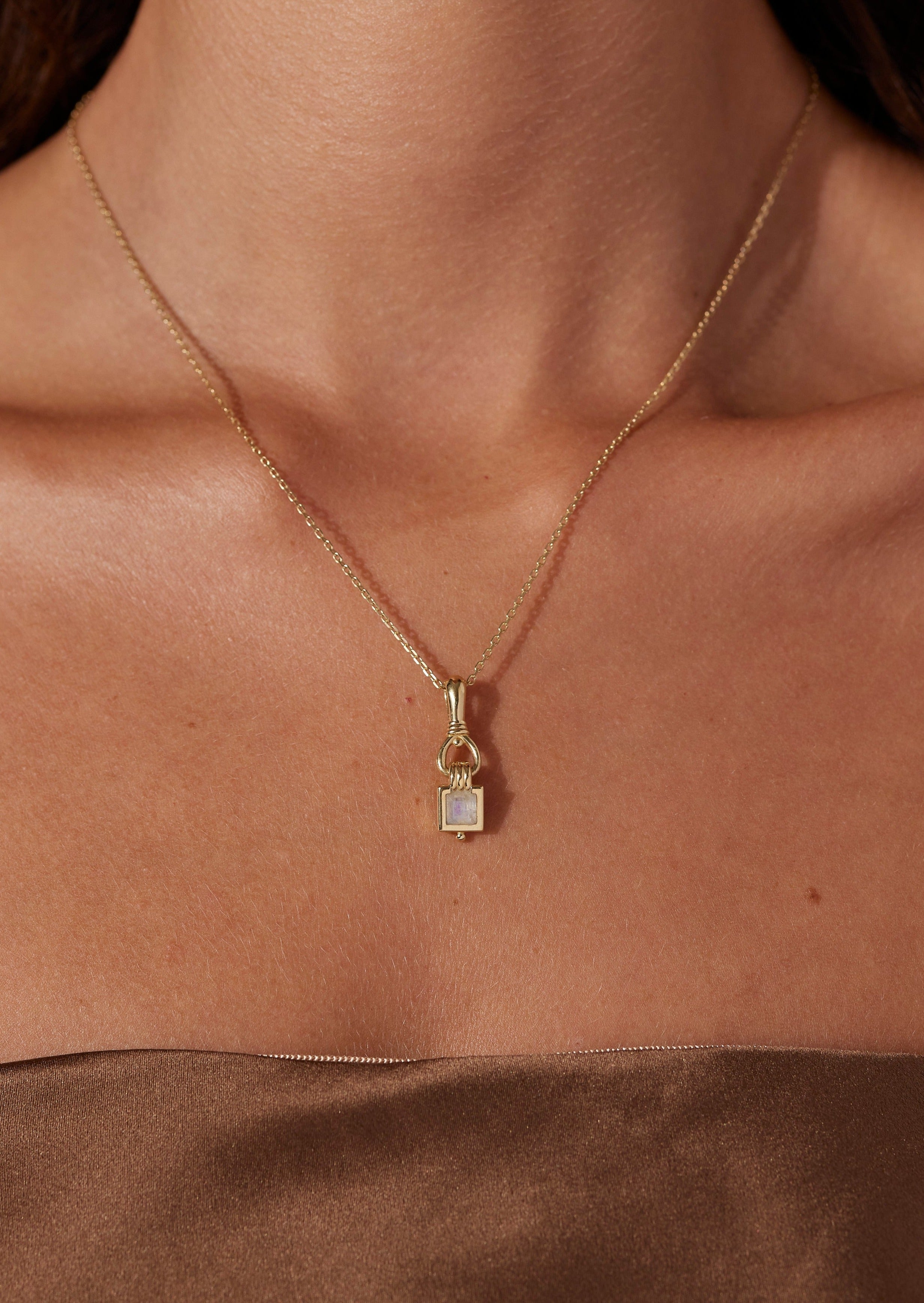 Freya Moonstone Gold Necklace