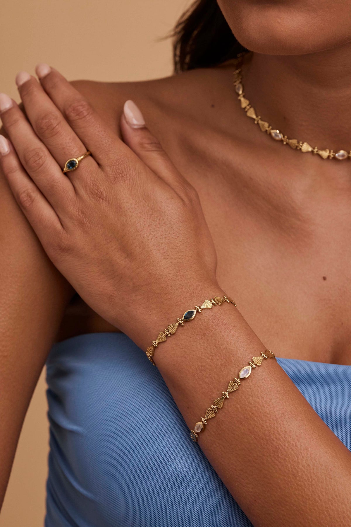 Octavia Topaz Gold Bracelet – ToniMay