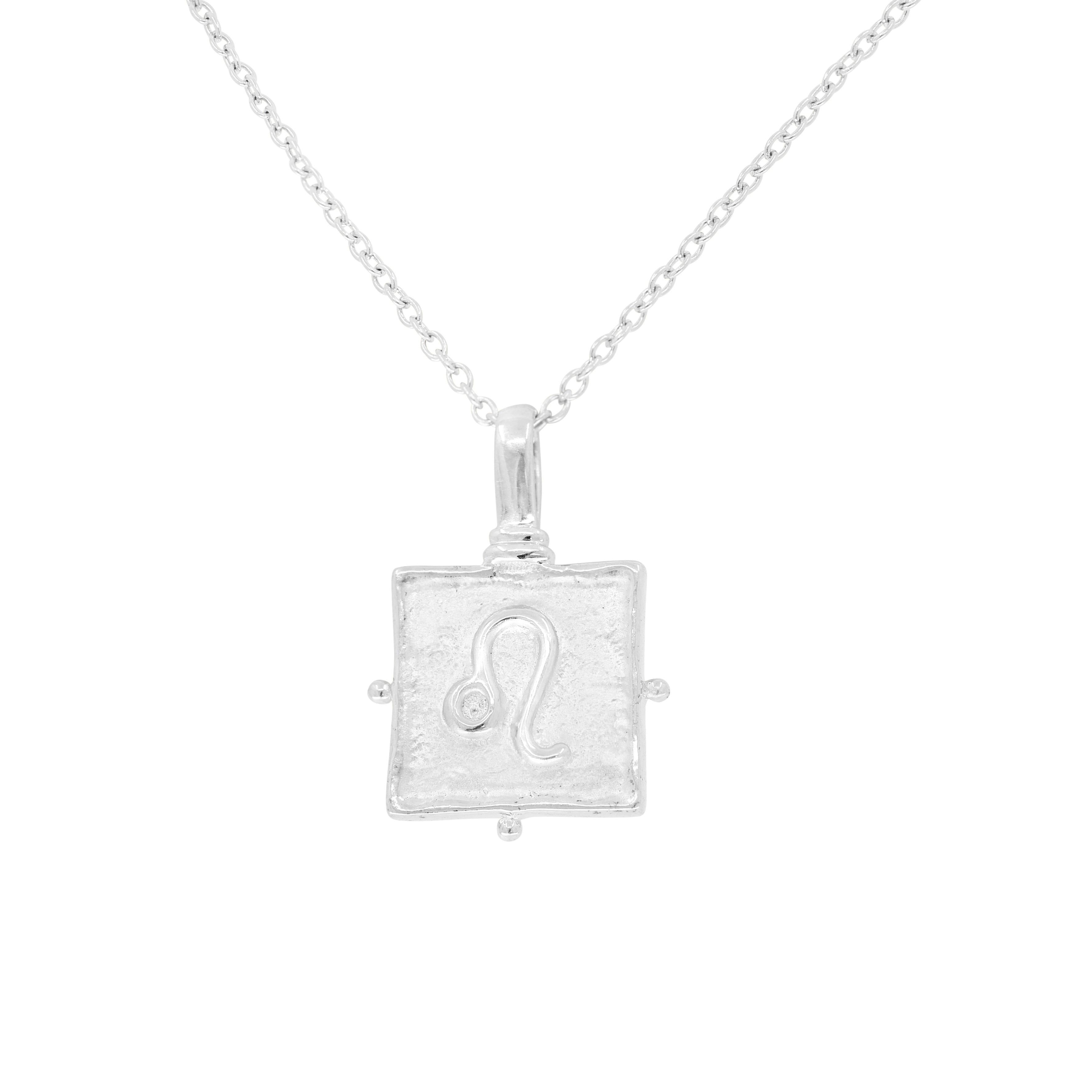 Leo Zodiac Silver Necklace