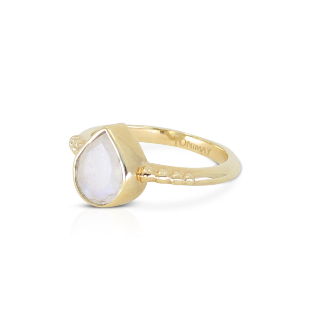 Amie Moonstone Gold Stacker