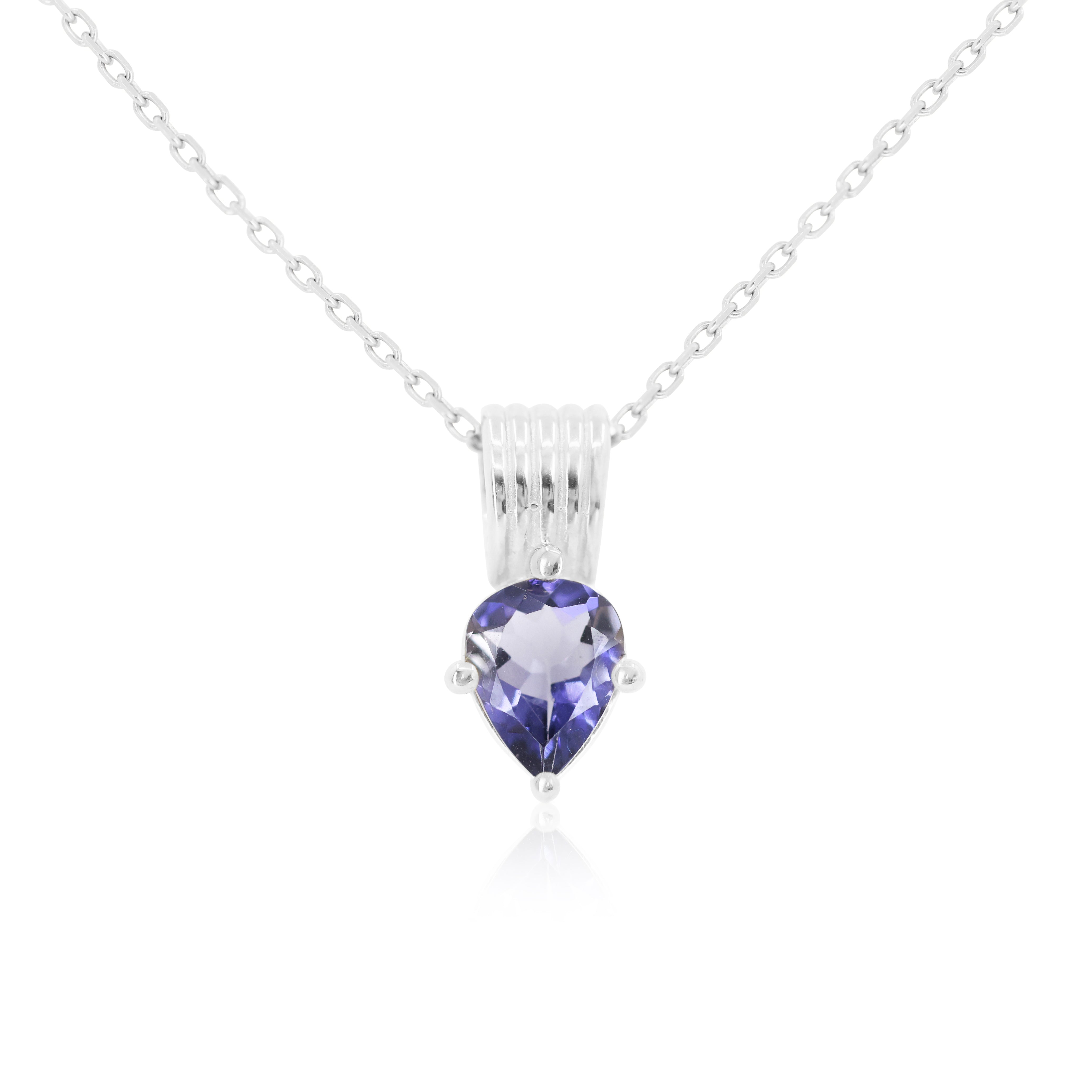 Amie Iolite Silver Necklace