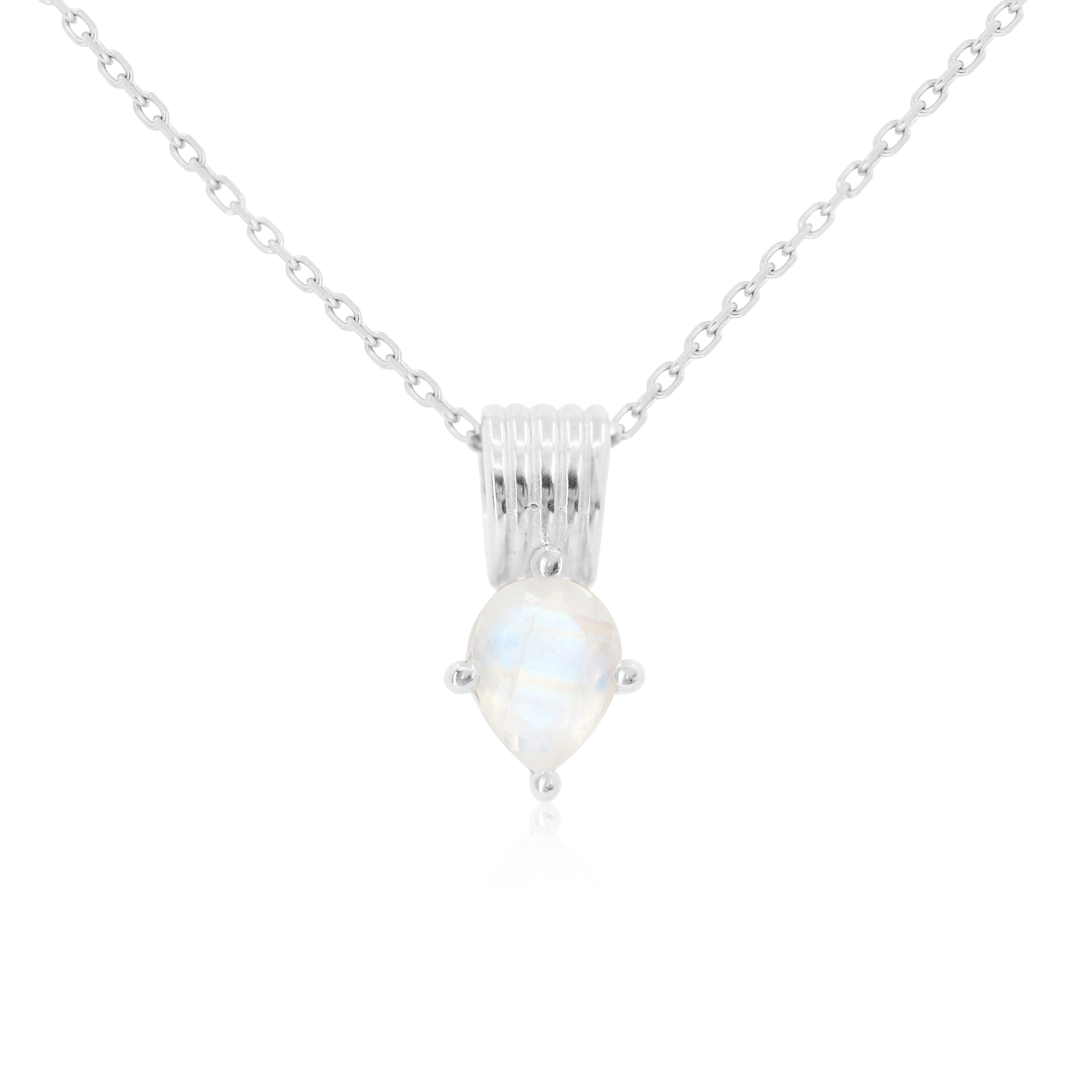 Amie Moonstone Silver Necklace