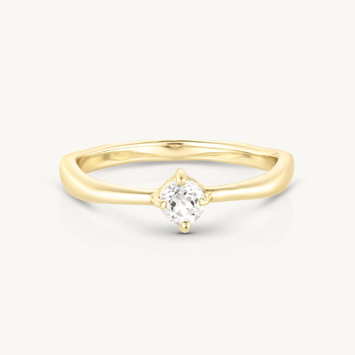 April Topaz Gold Birthstone Ring – ToniMay