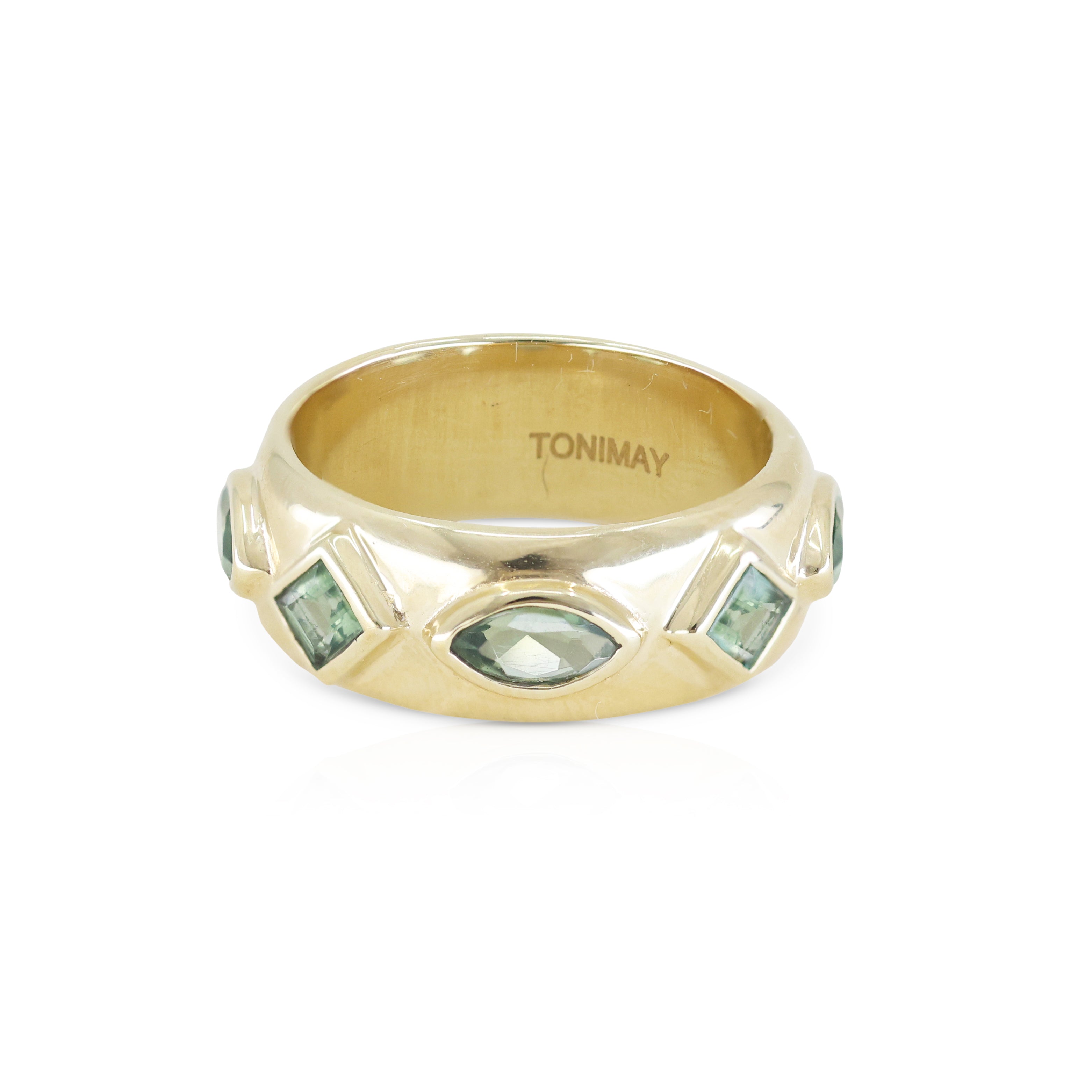 Coronet Apatite Gold Ring