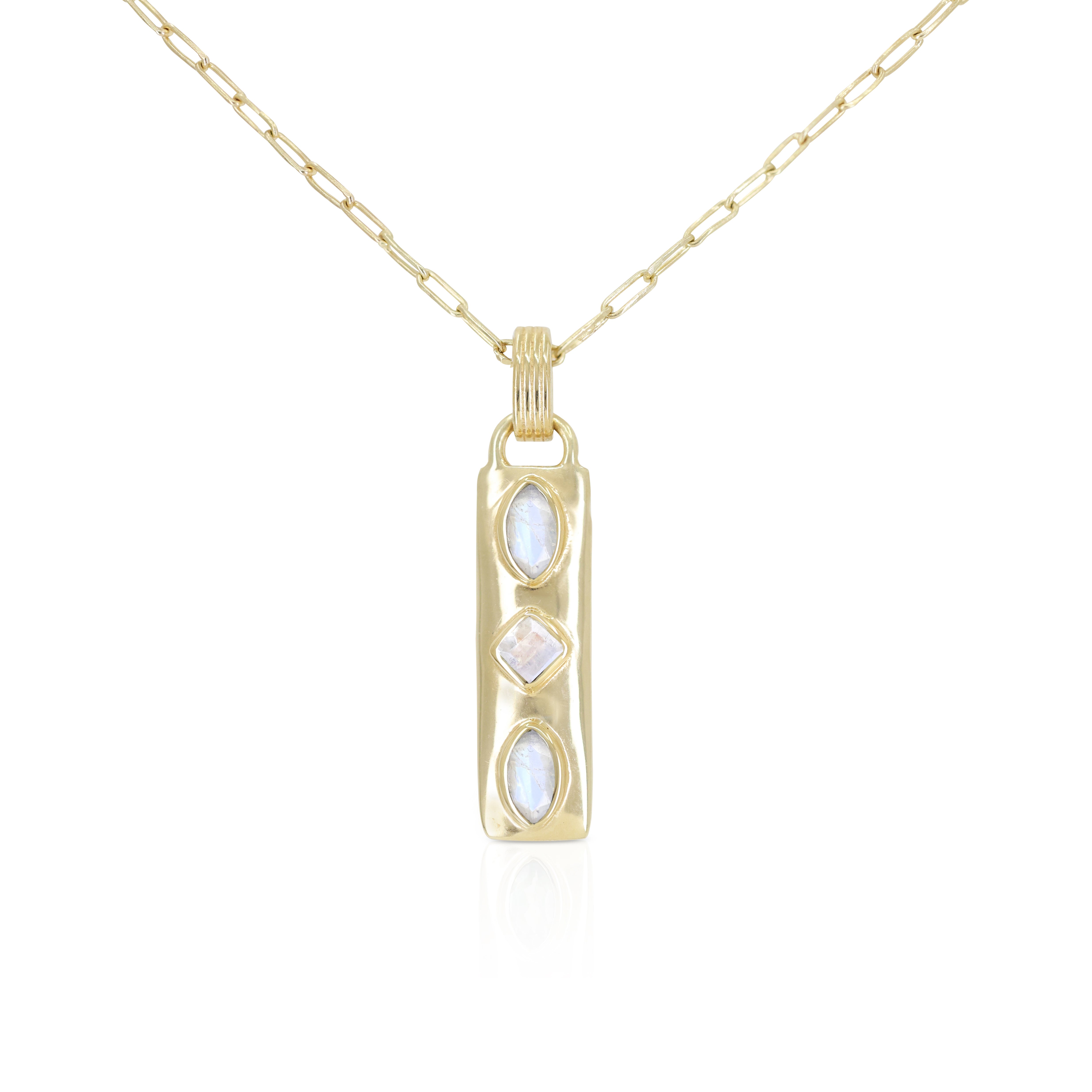 Coronet Moonstone Gold Necklace