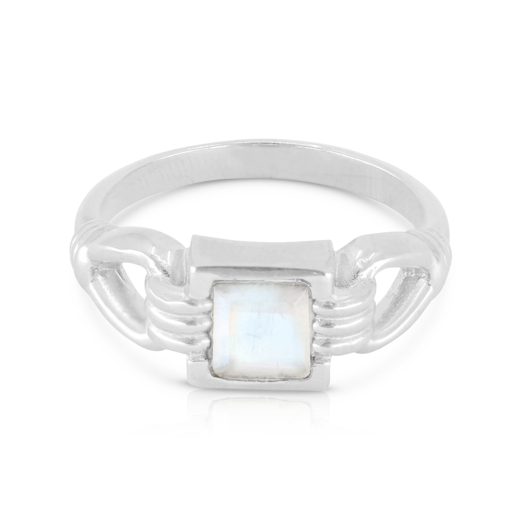 Freya Moonstone Silver Ring
