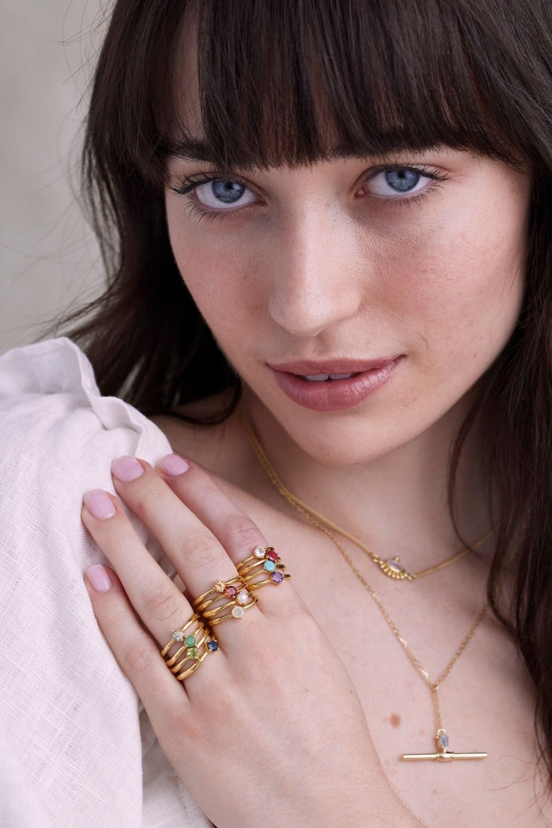 November Citrine Gold Birthstone Ring