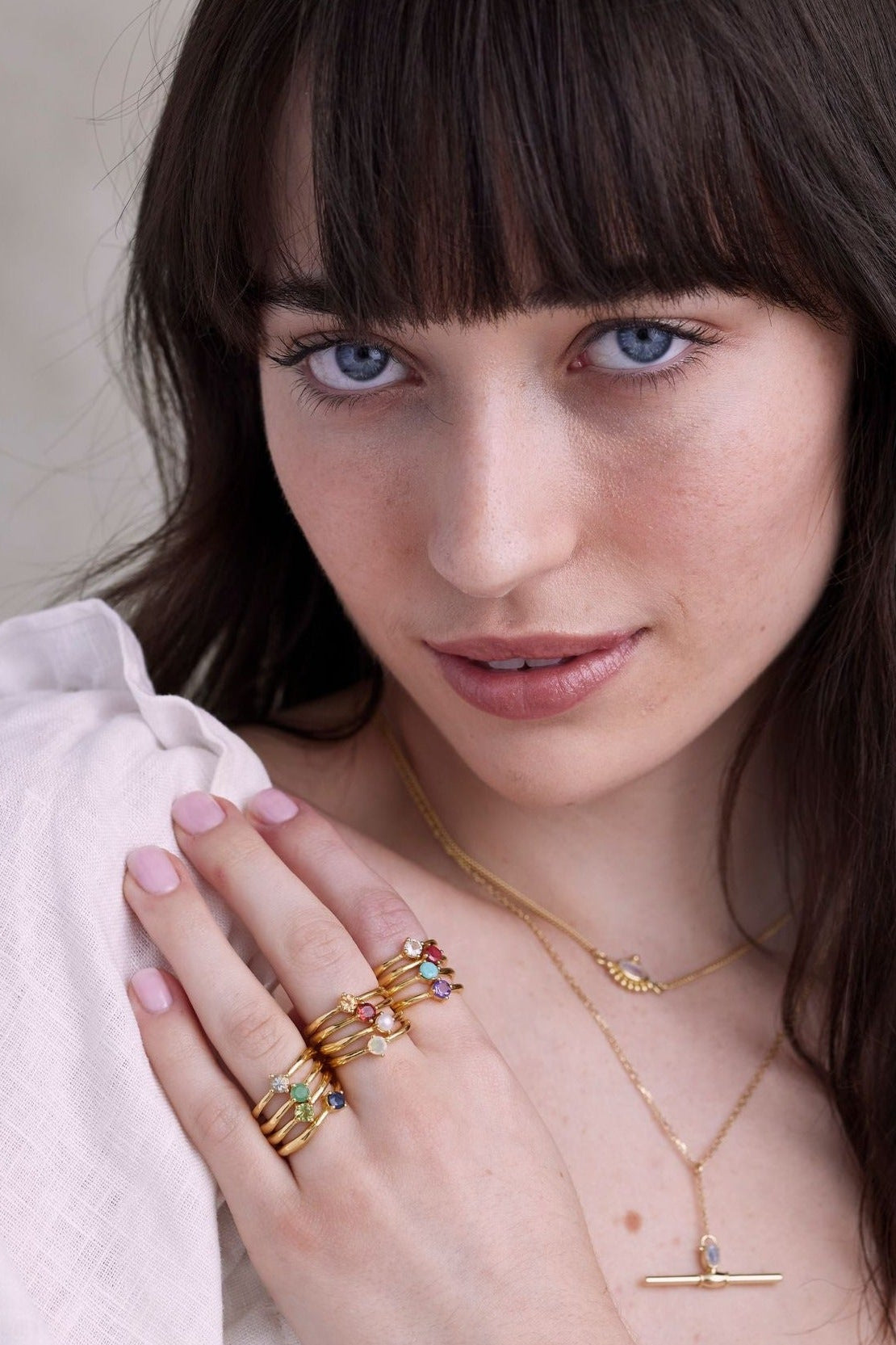 October Opal Gold Birthstone Ring