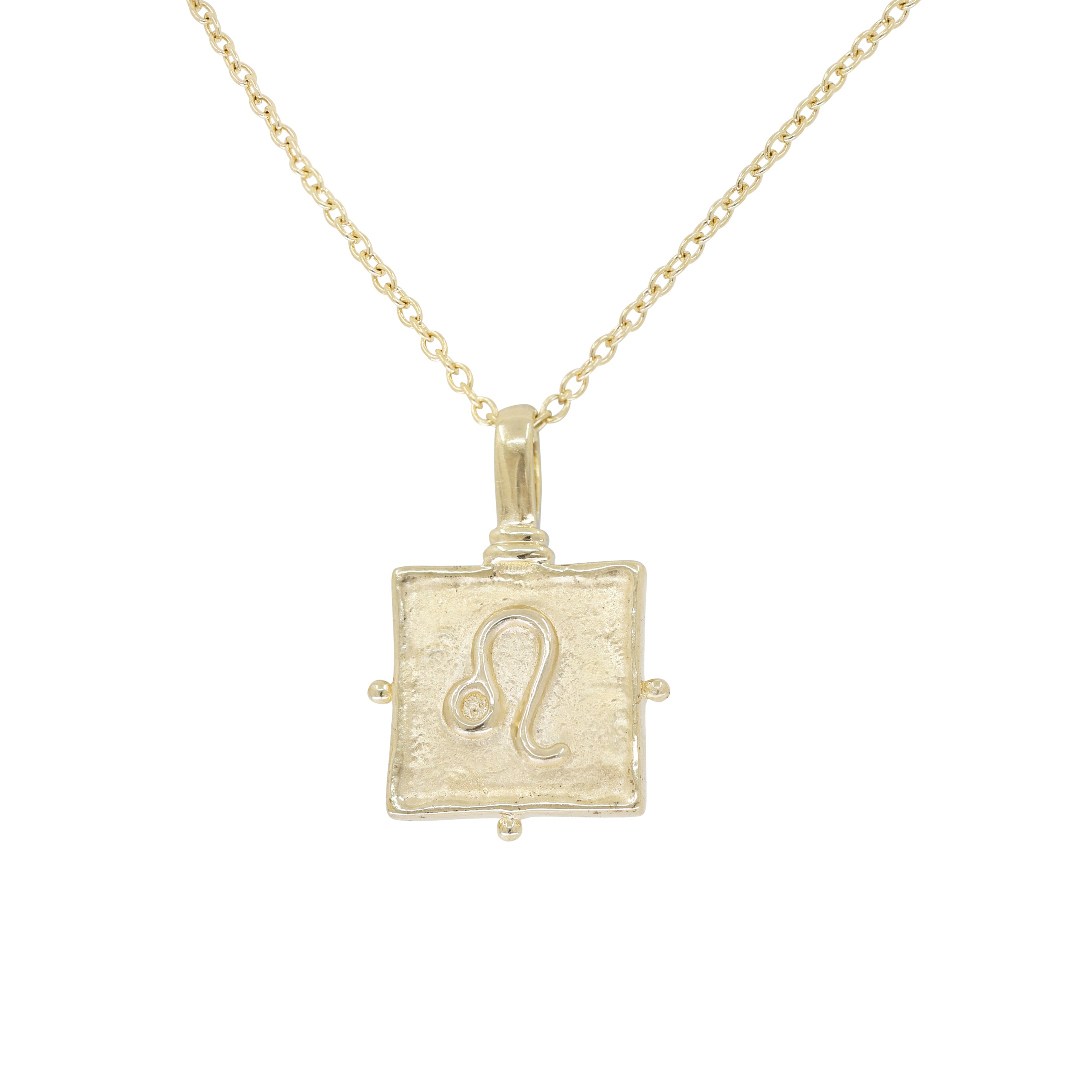 Leo Zodiac Gold Necklace