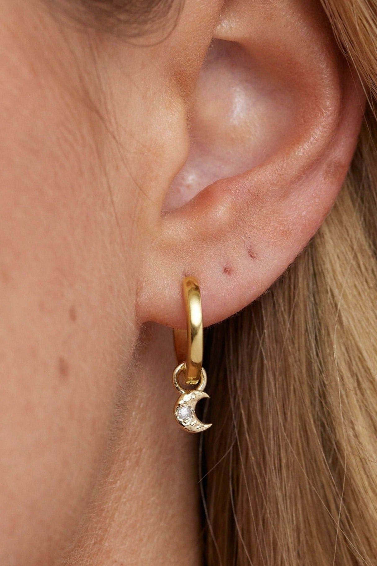 Moon Gold Charm