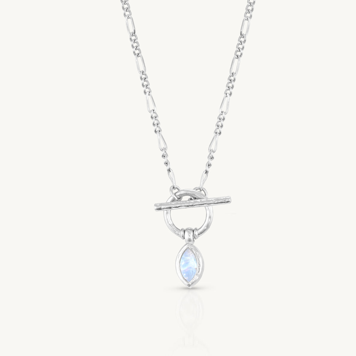 Moonstone Silver Toggle Necklace – ToniMay