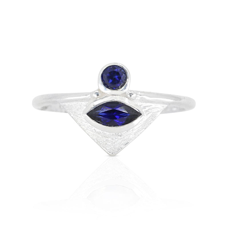 The Nile Sapphire Silver Ring