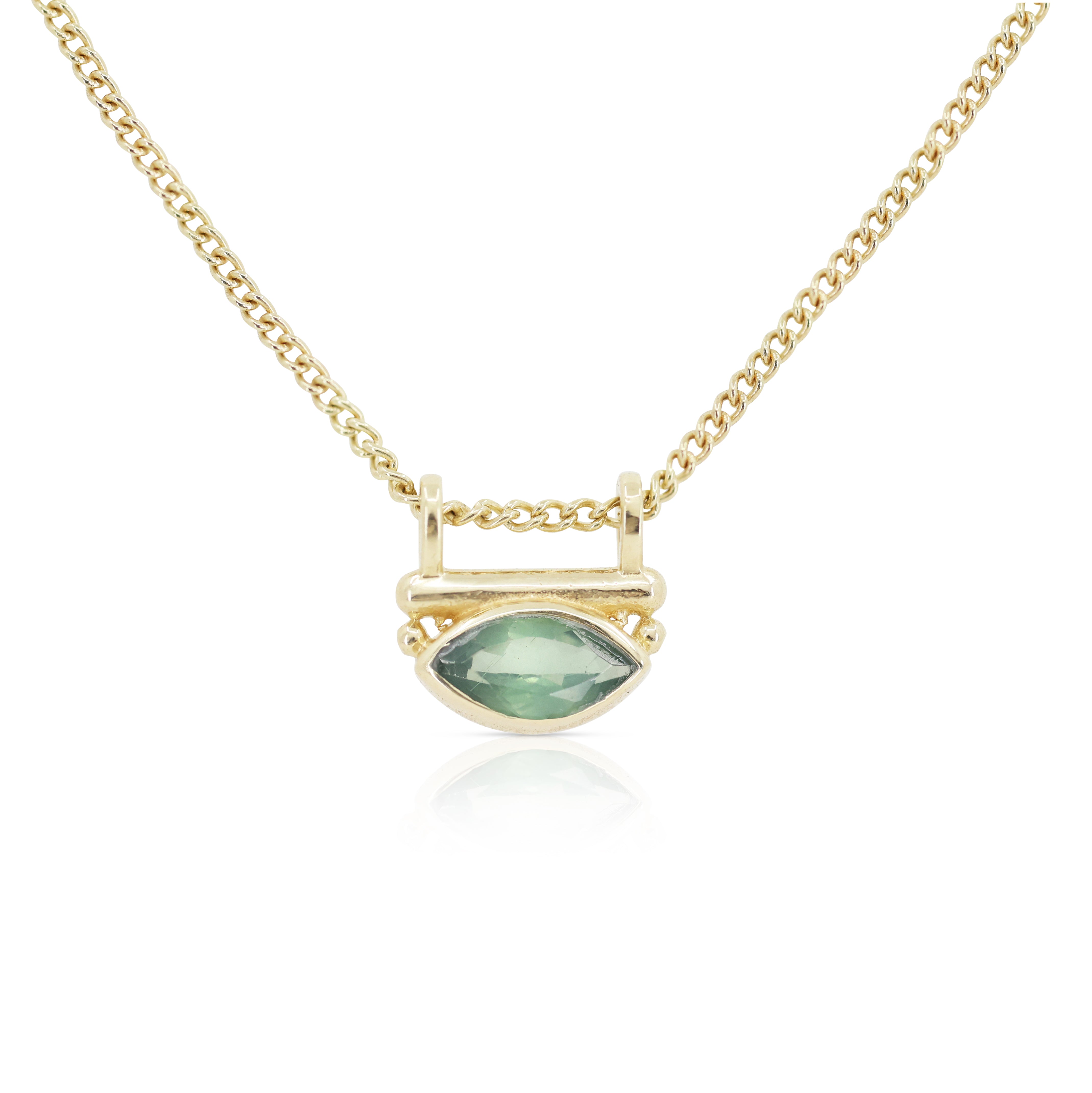 Nyra Apatite Gold Necklace