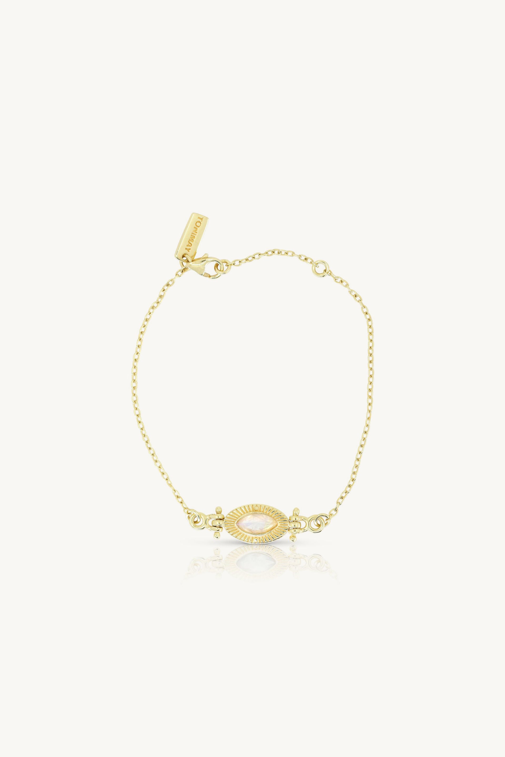 Radiance Moonstone Gold Bracelet – ToniMay - Main Image