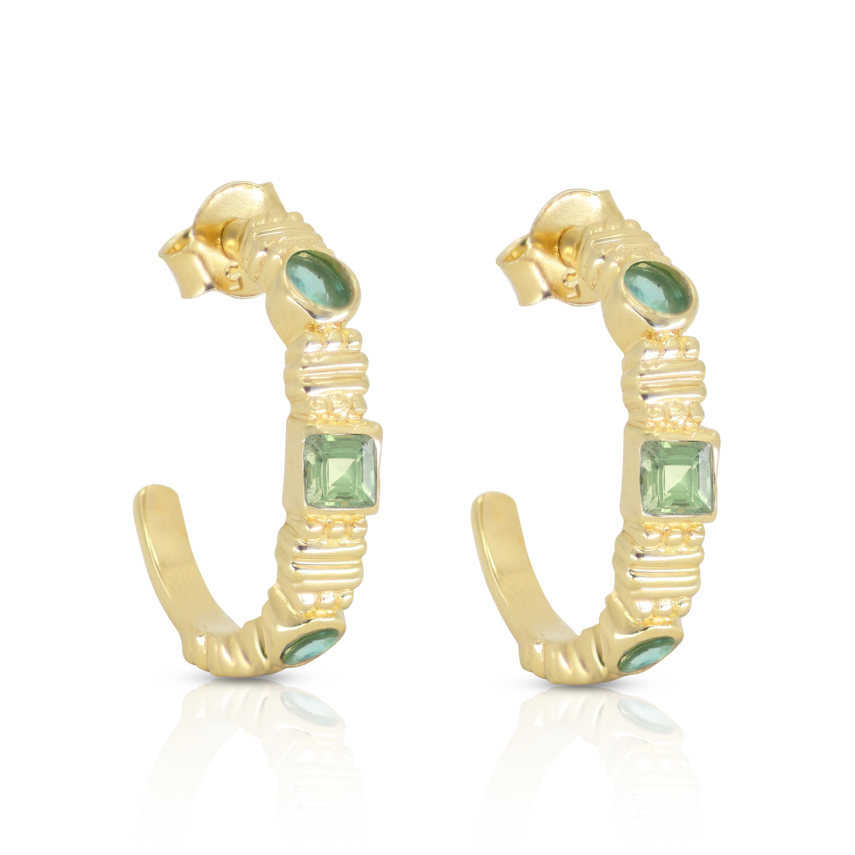 Rana Apatite Gold Earrings