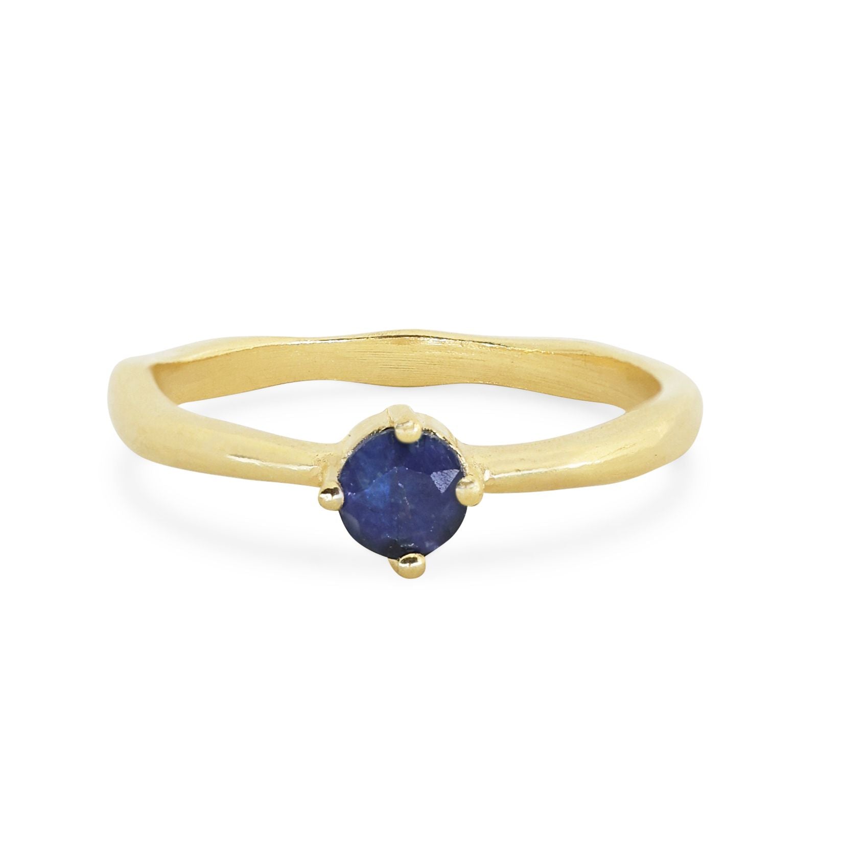September Sapphire Gold Birthstone Ring