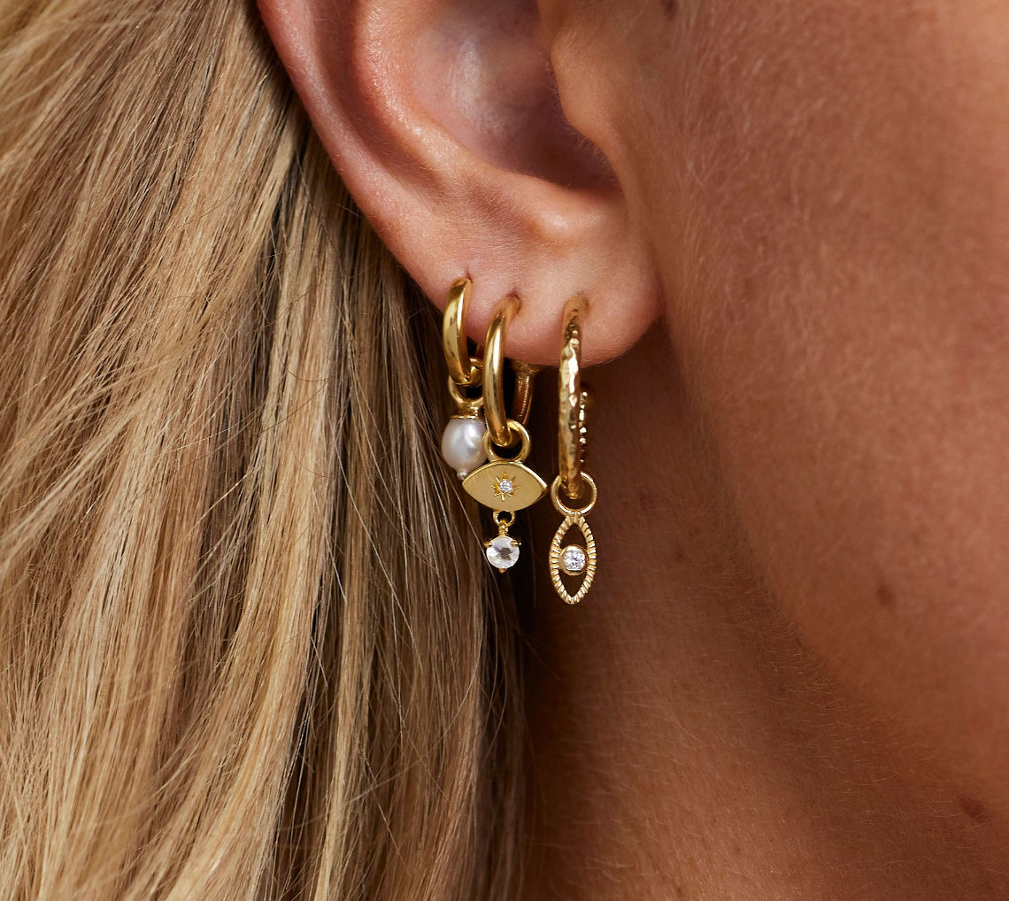 Polished Gold Hoops - Small