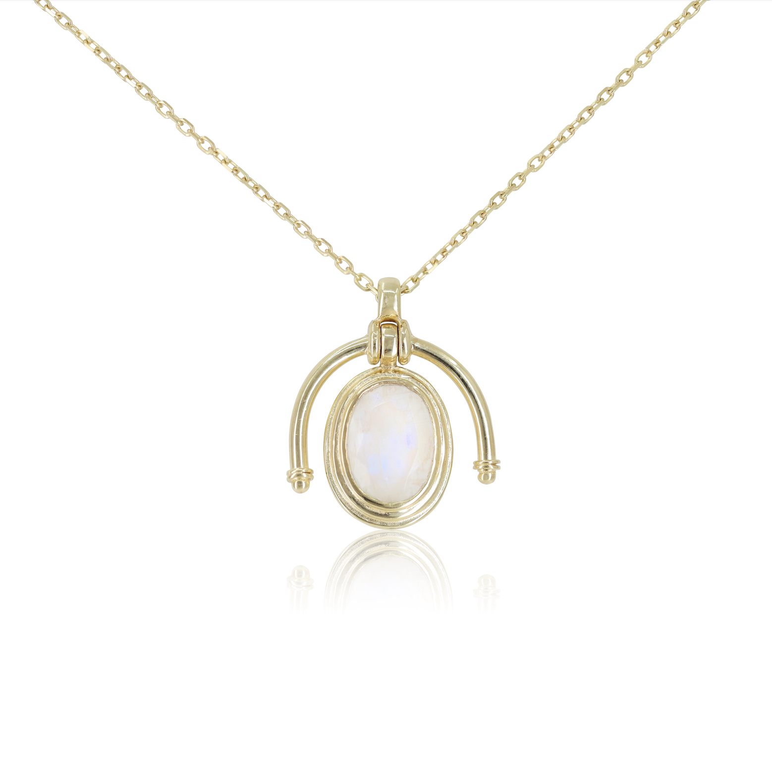 Muse Moonstone Gold Necklace