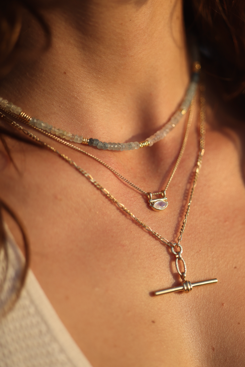 Nyra Moonstone Gold Necklace