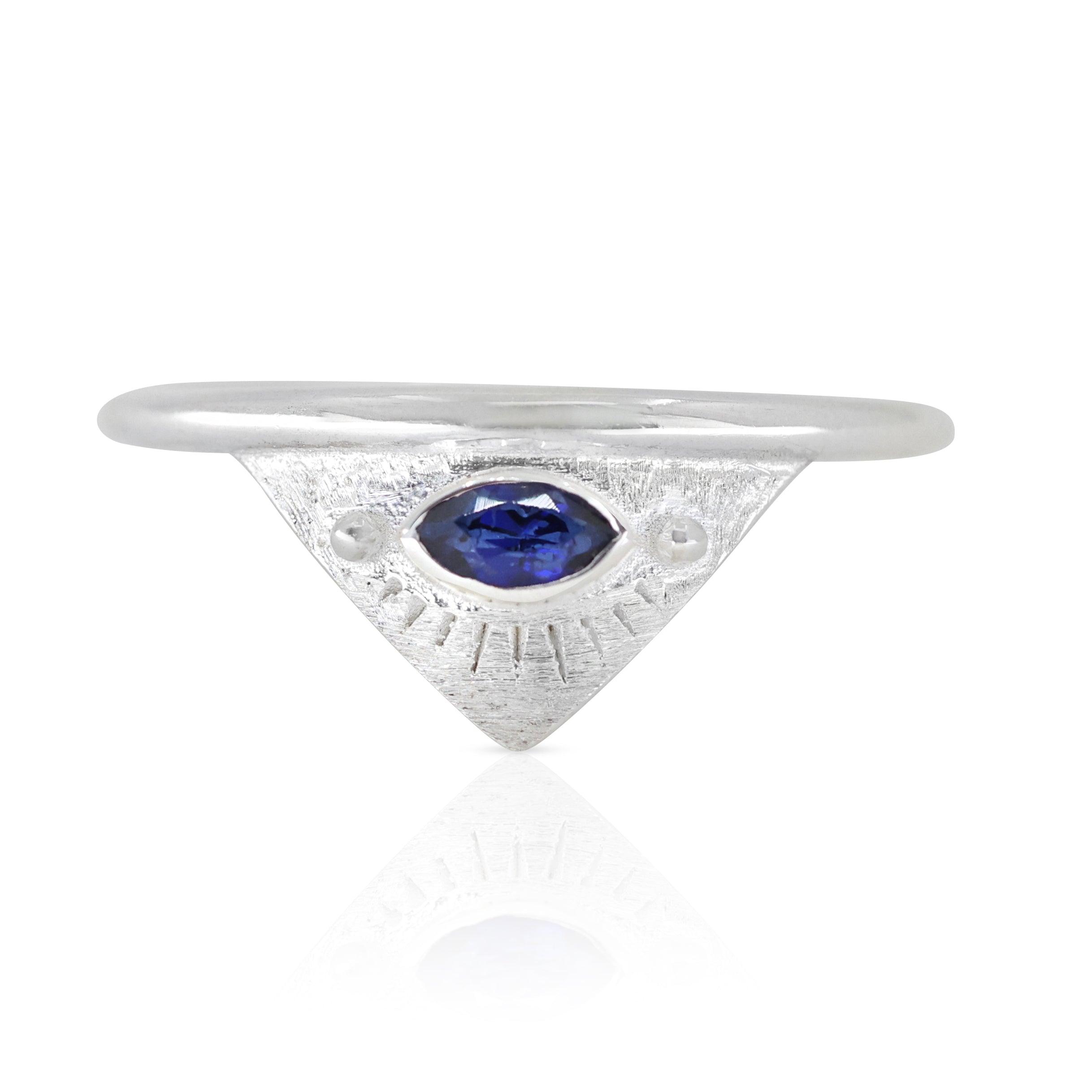 Solaris Sapphire Silver Ring