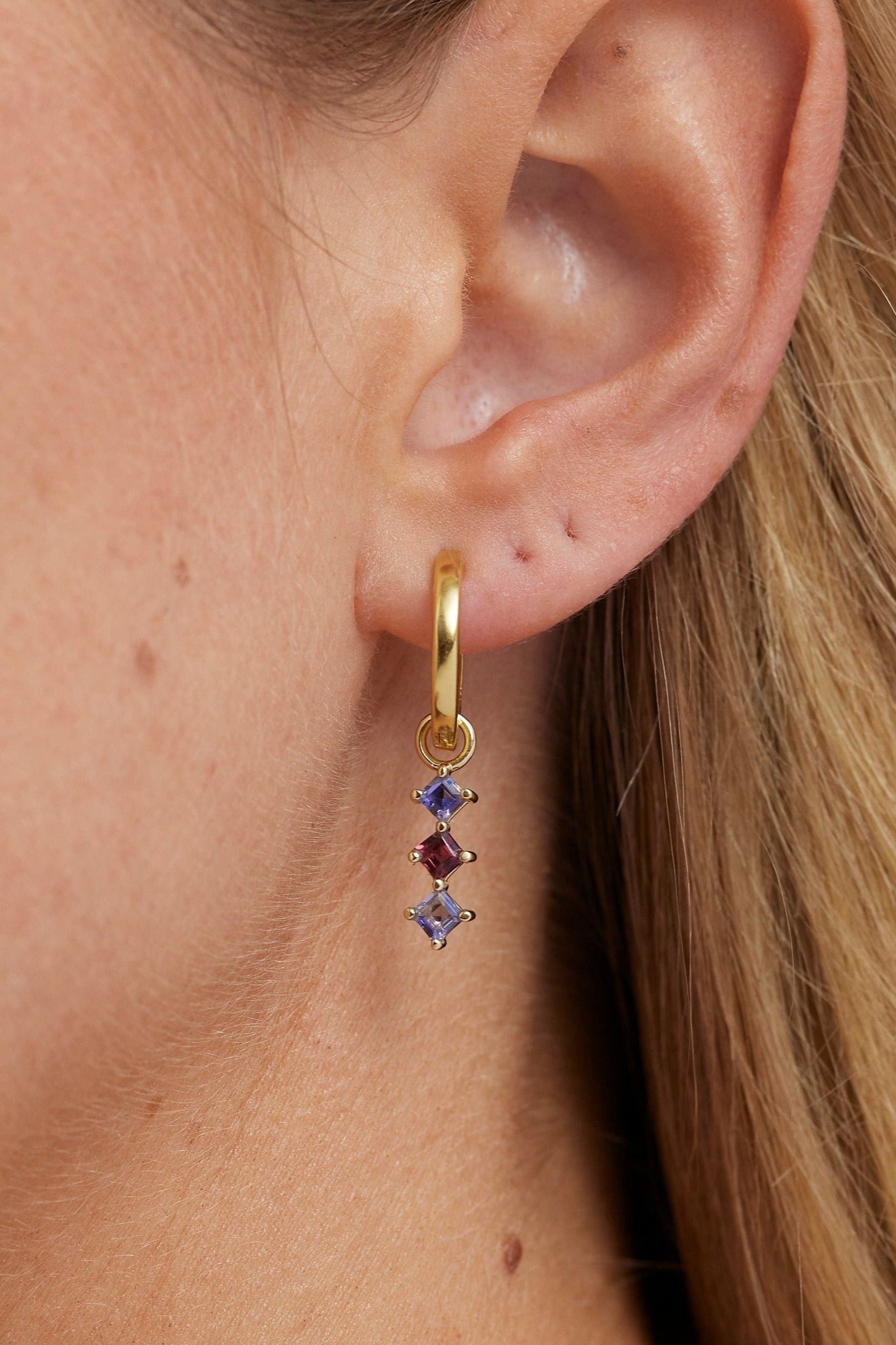Trio Mixed Gold Charm