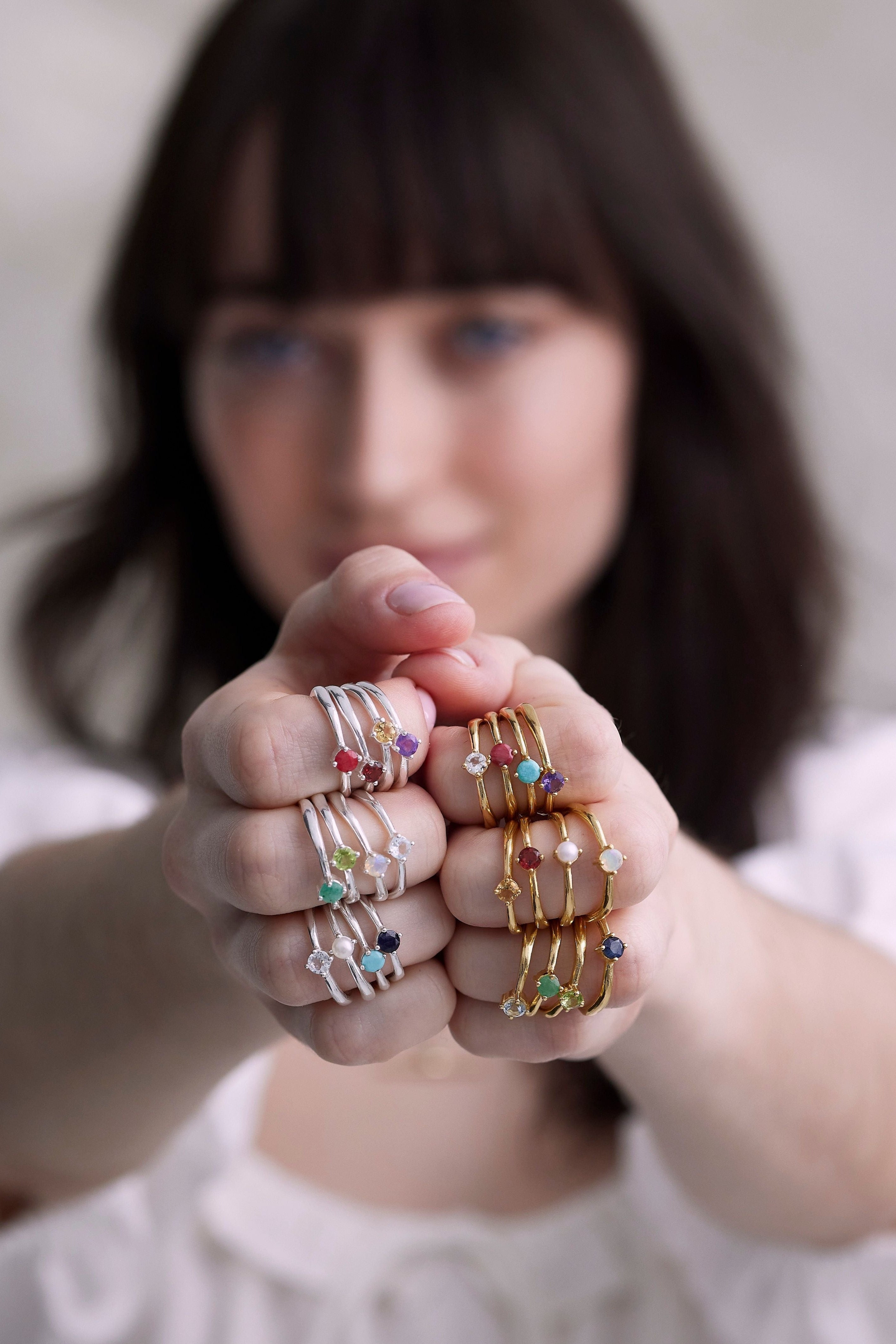 June Pearl Silver Birthstone Ring