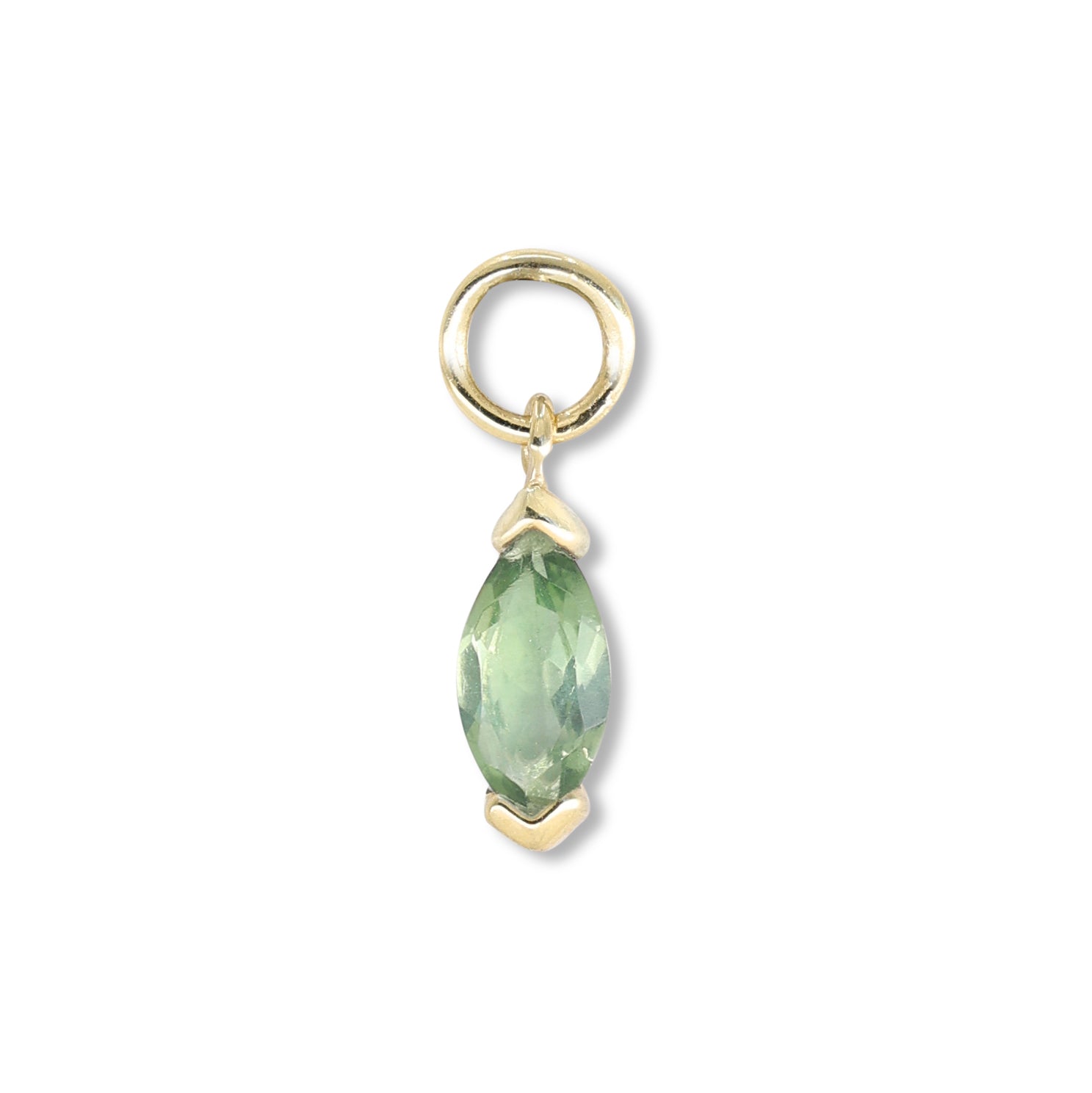Marquise Apatite Gold Charm