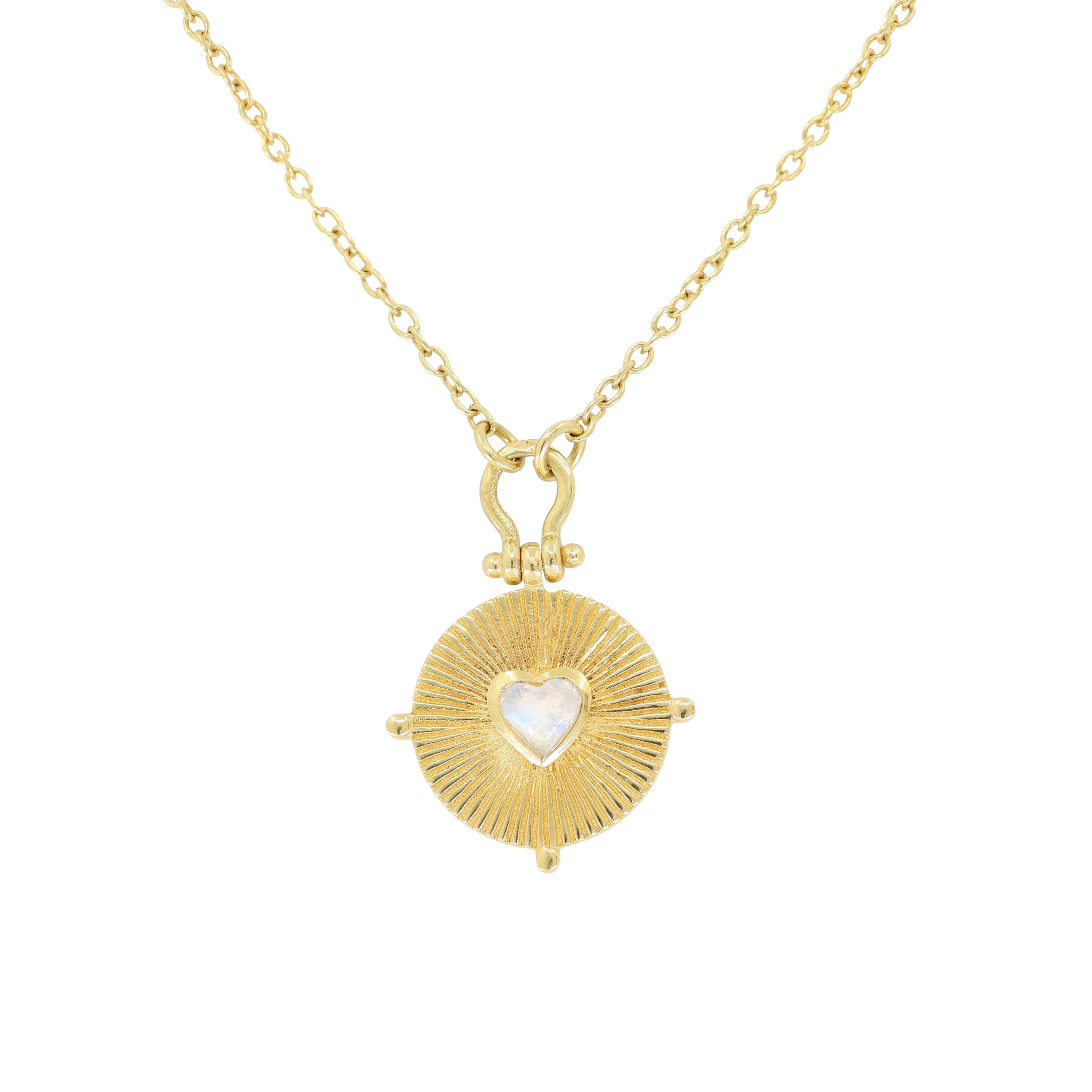 Amor Gold Moonstone Necklace