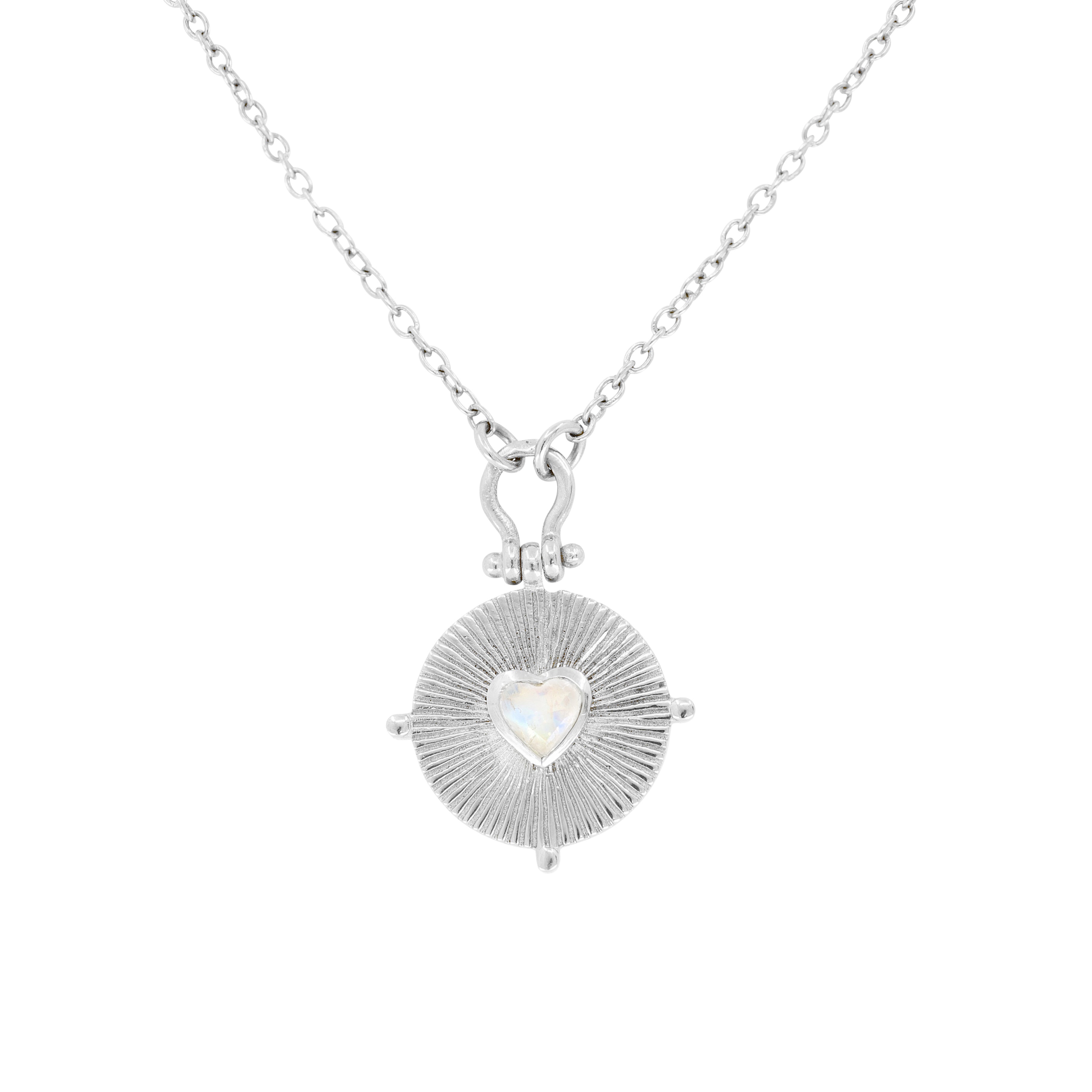 Amor Silver Moonstone Necklace