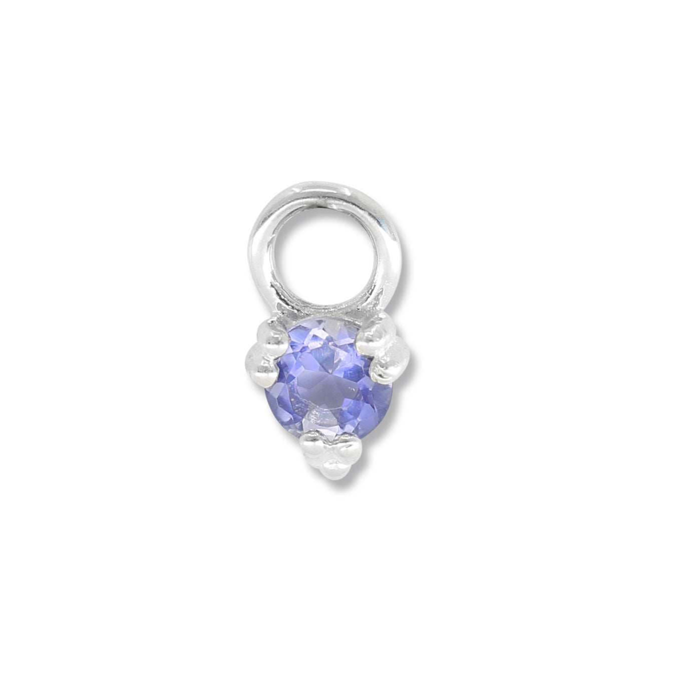 Orb Iolite Silver Charm