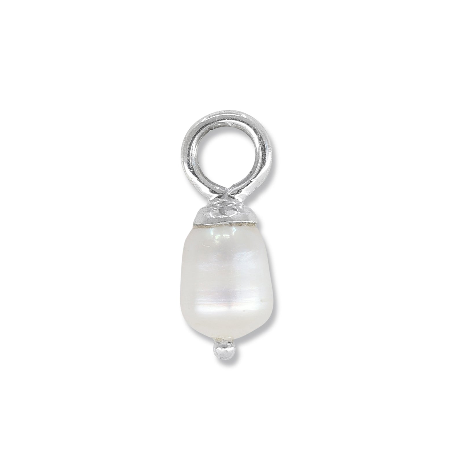 Pearl Silver Earring Charm