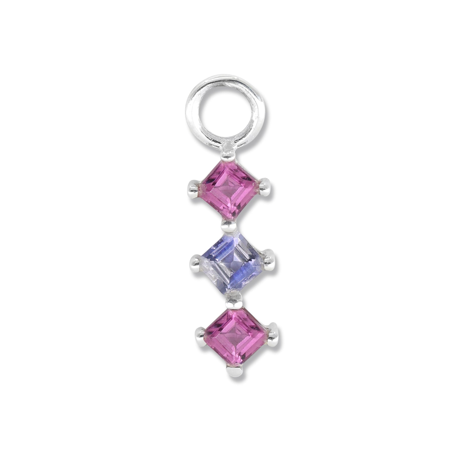 Trio Mixed Silver Charm