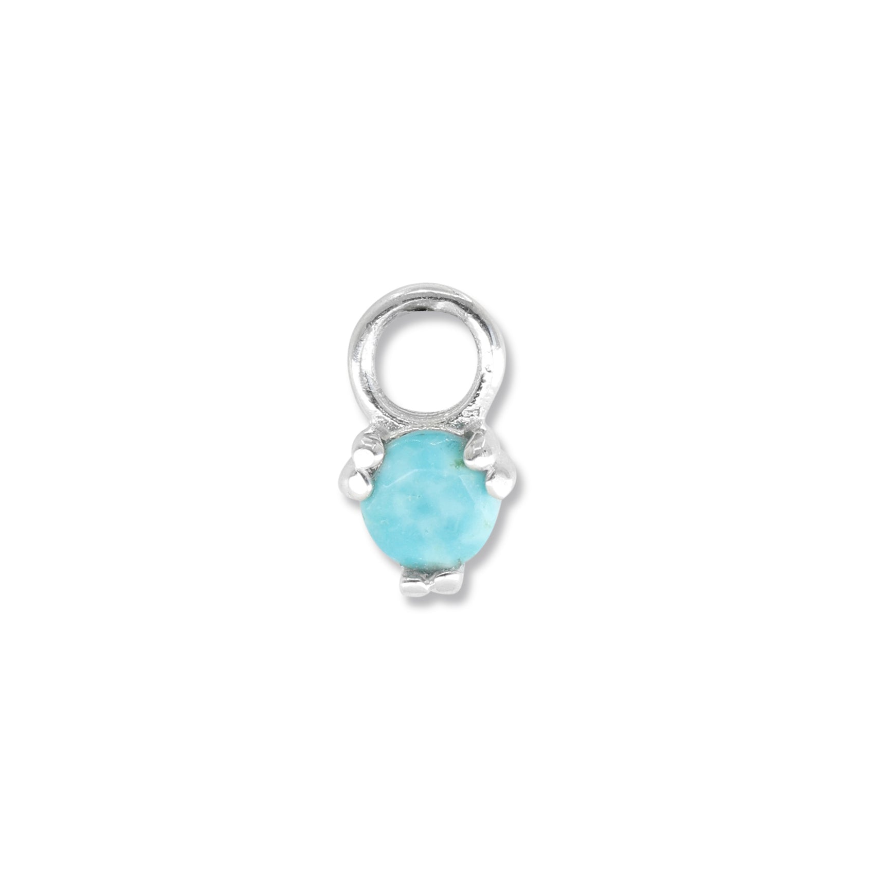 Orb Turquoise Silver Charm