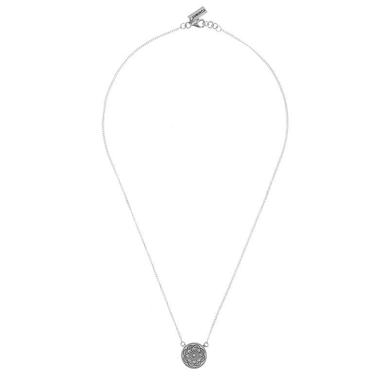 Mandala Silver Necklace