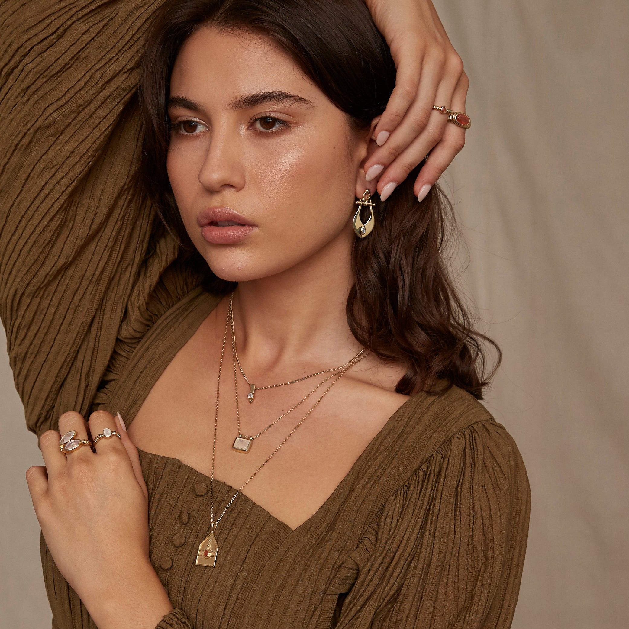 Leia Gold Earrings