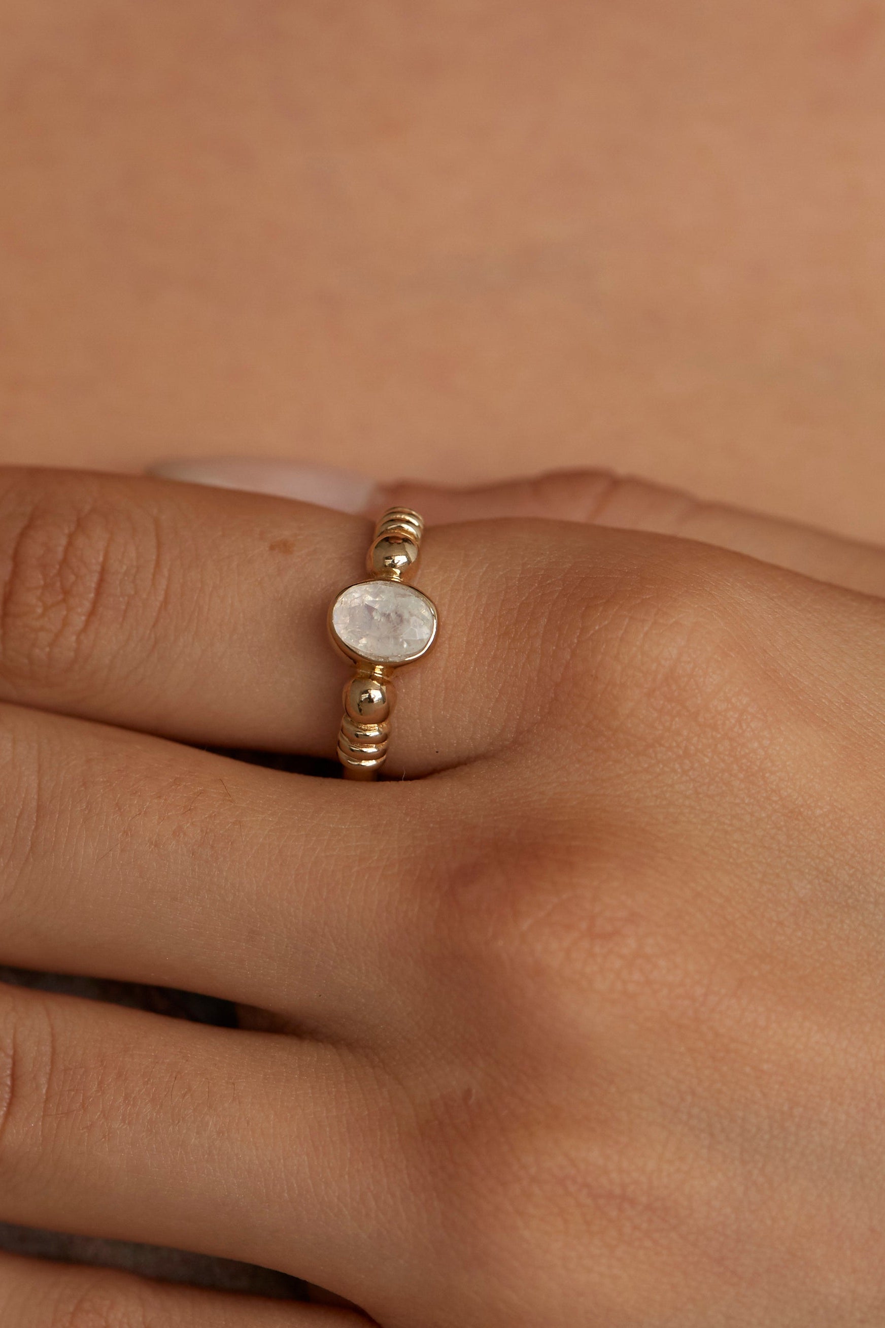 Harper Moonstone Gold Ring