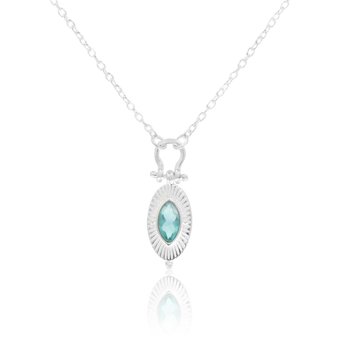Radiance Apatite Silver Necklace