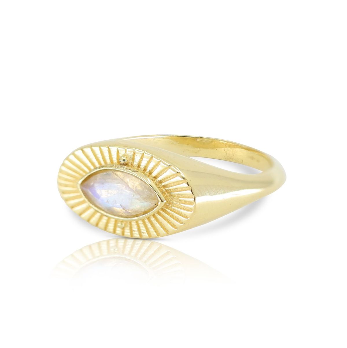 Radiance Moonstone Gold Ring