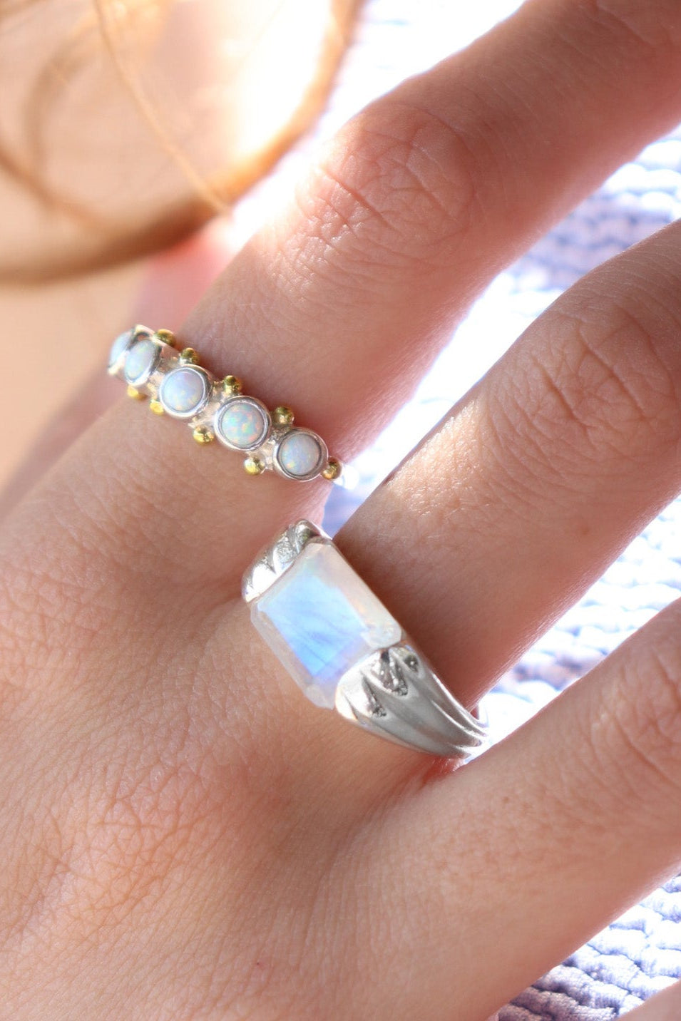 Alchemy Moonstone Silver Ring