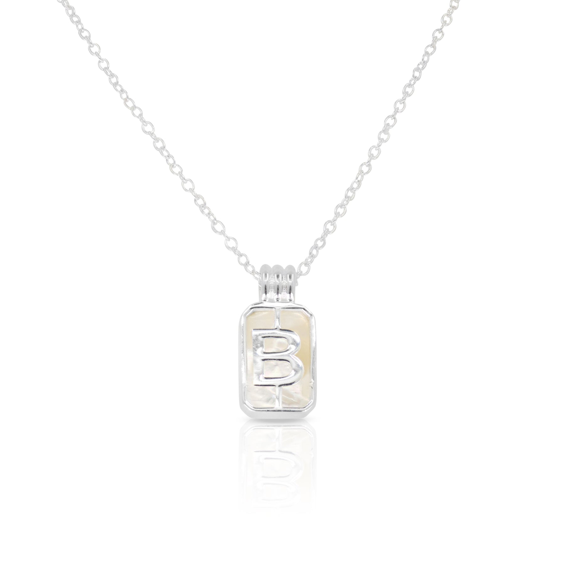 Initial A to Z Silver Pendant