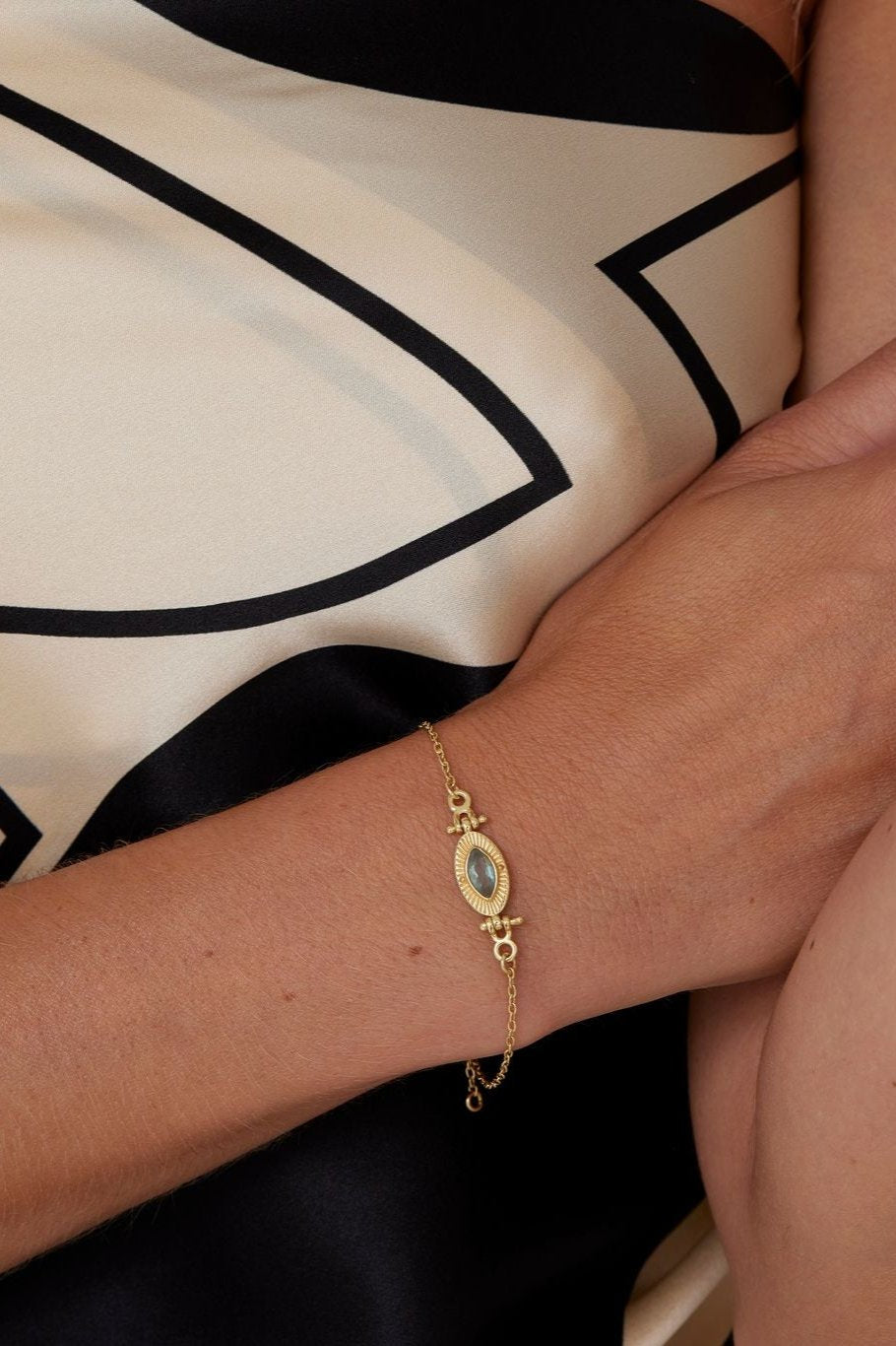 Radiance Moonstone Gold Bracelet