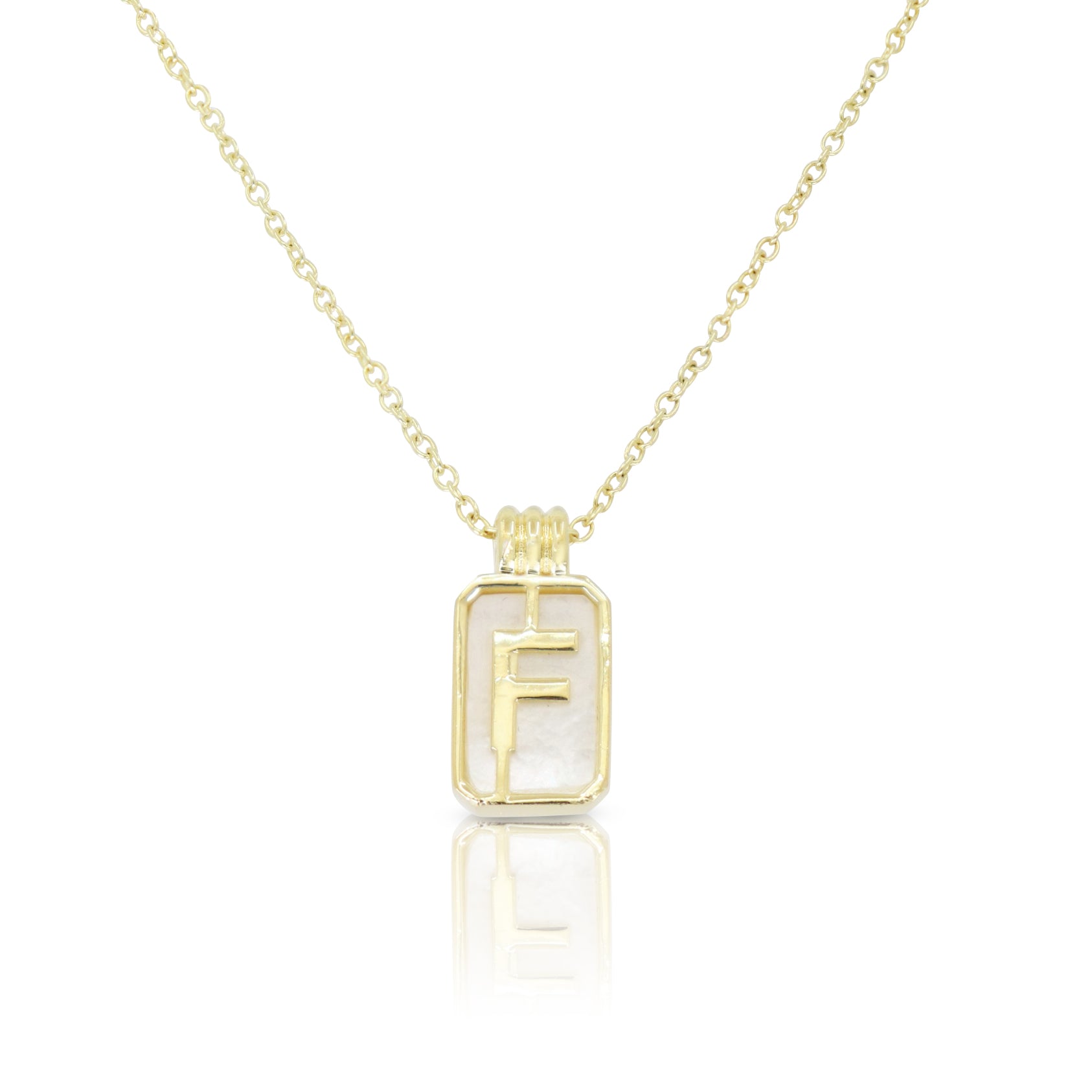 Initial A to Z Gold Necklace