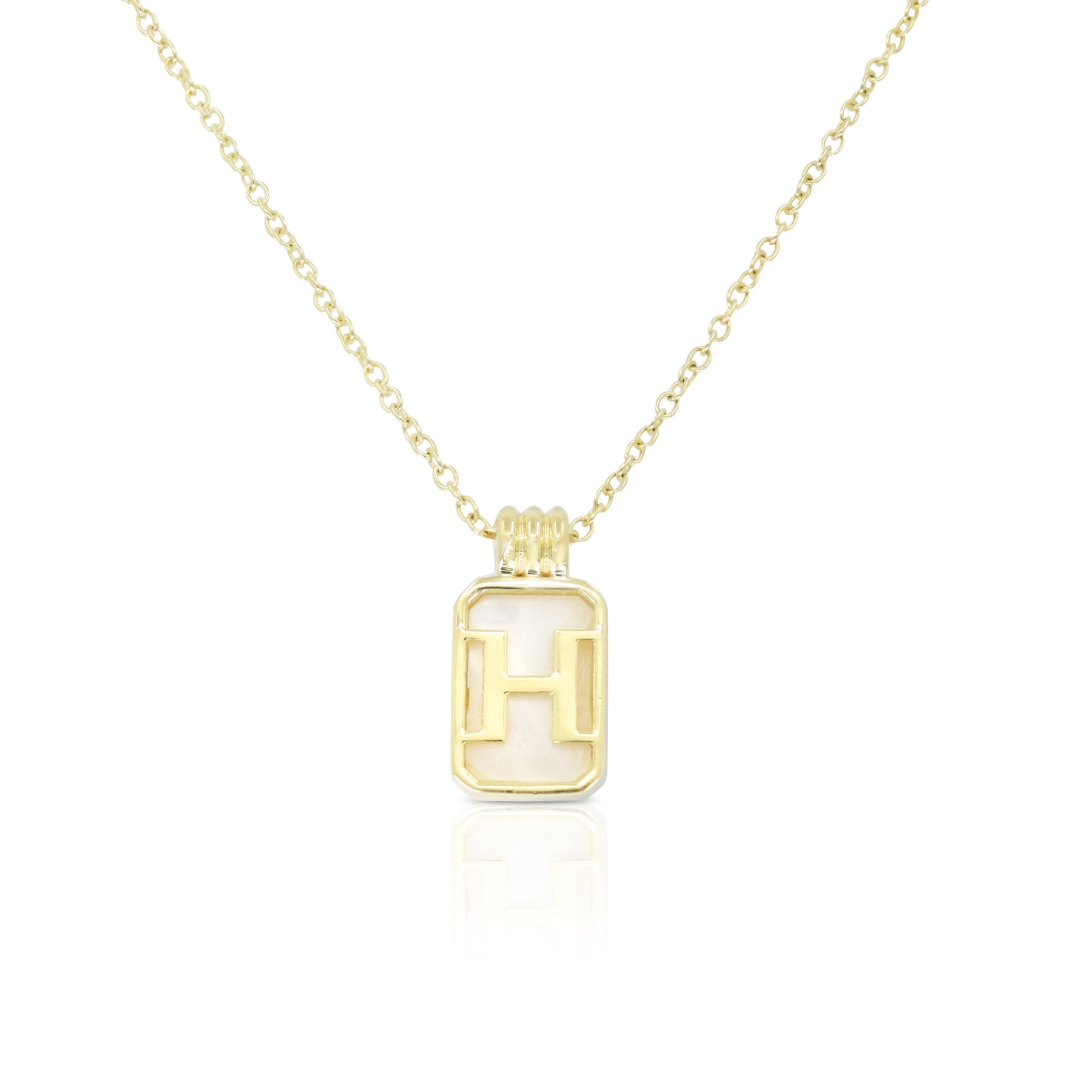 Initial A to Z Gold Necklace