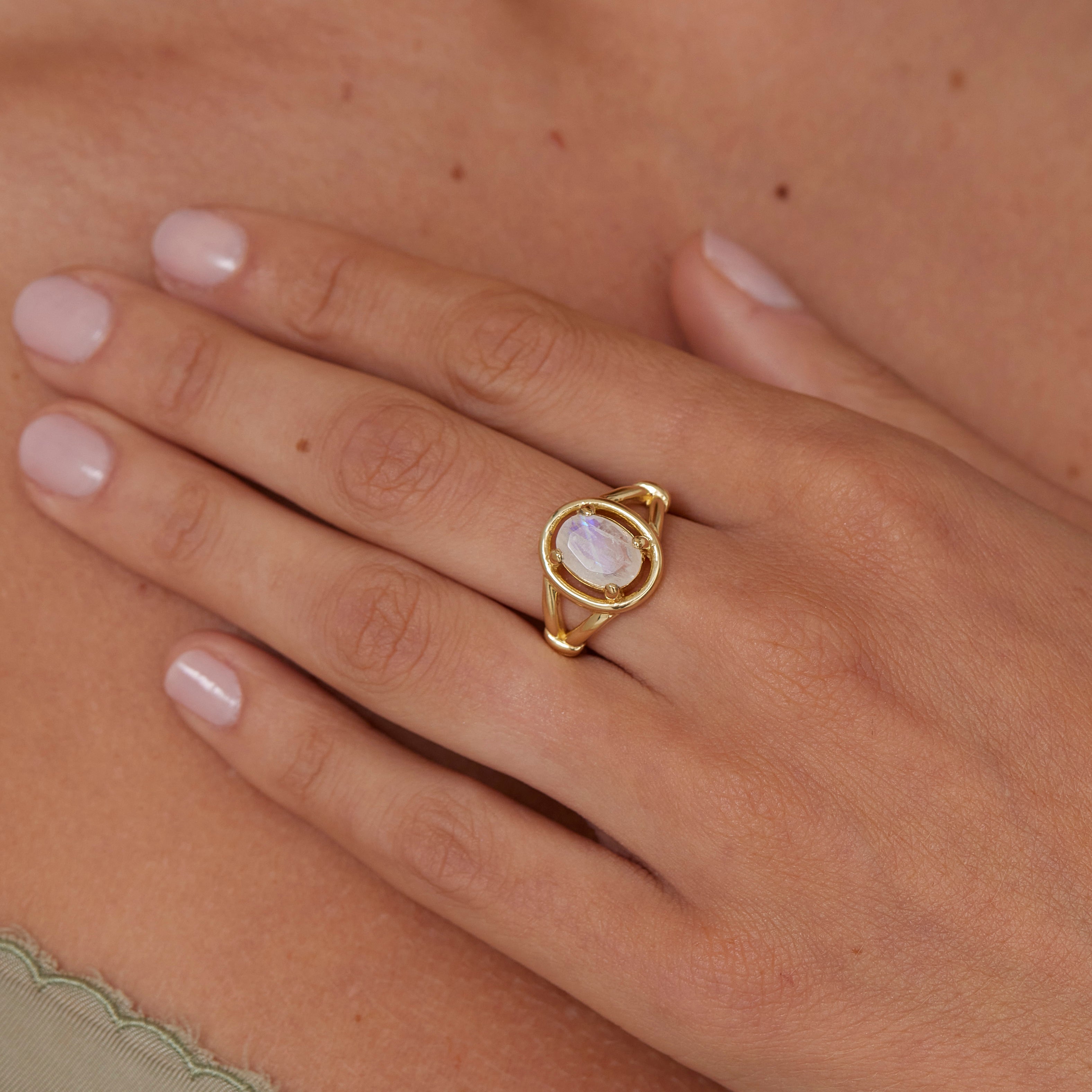 The Halo Gold Ring
